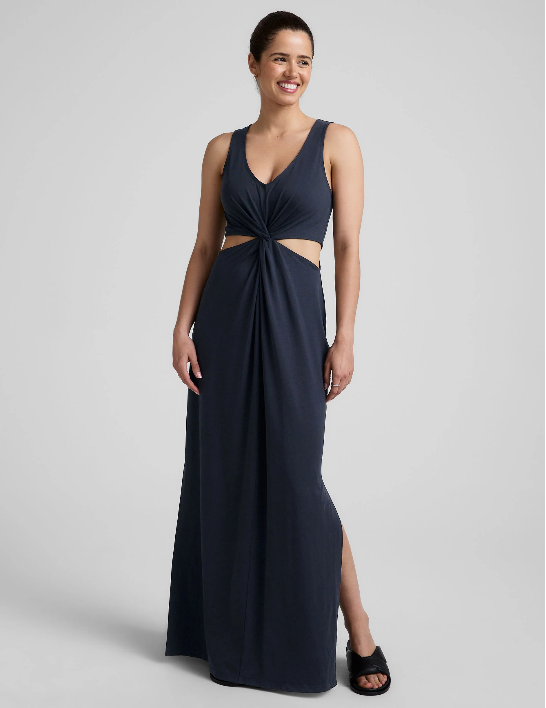 Maxi Around The World Front Twist Dress - Image 3