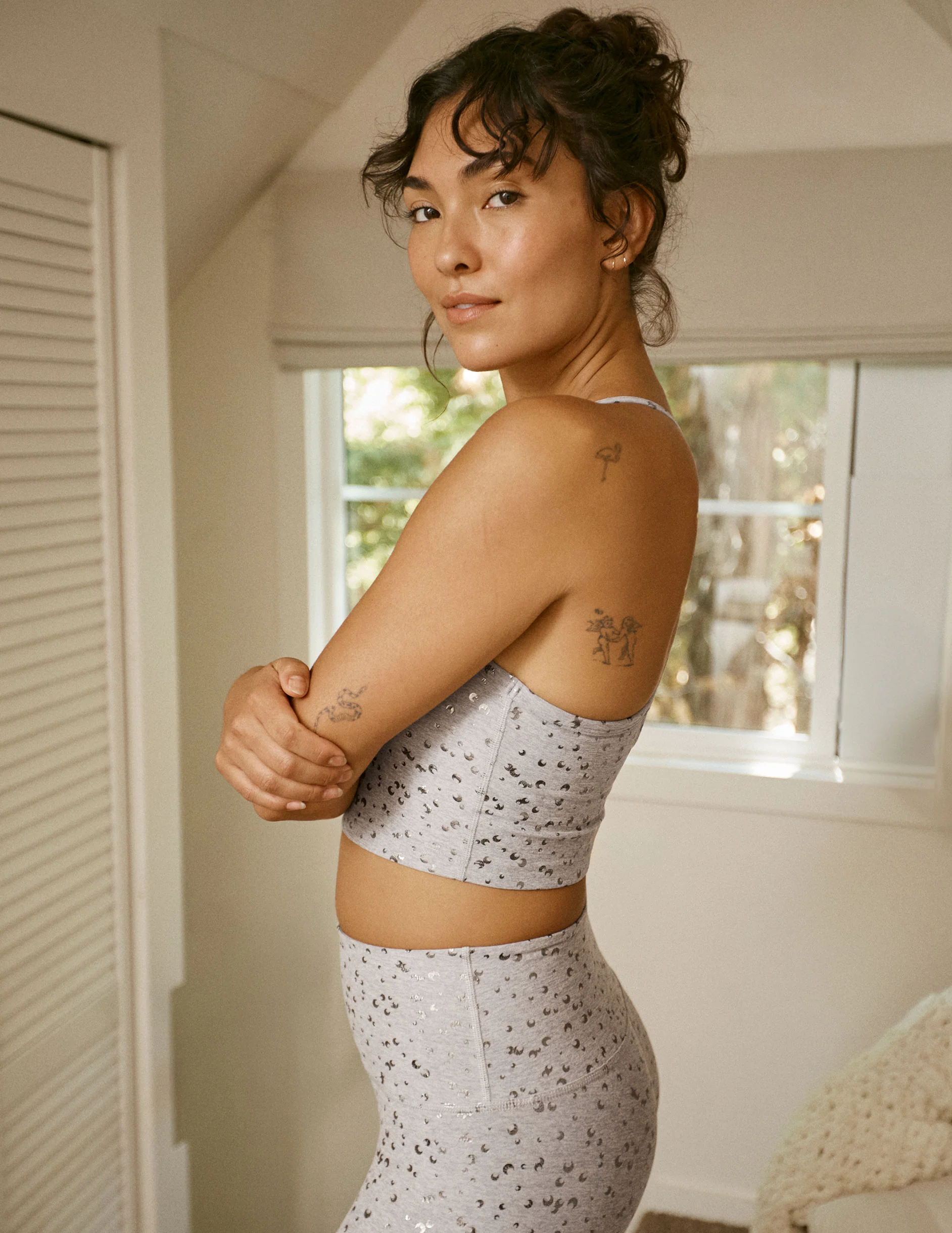 Chai Mini Moons SoftShine Slim Racerback High Cropped Tank