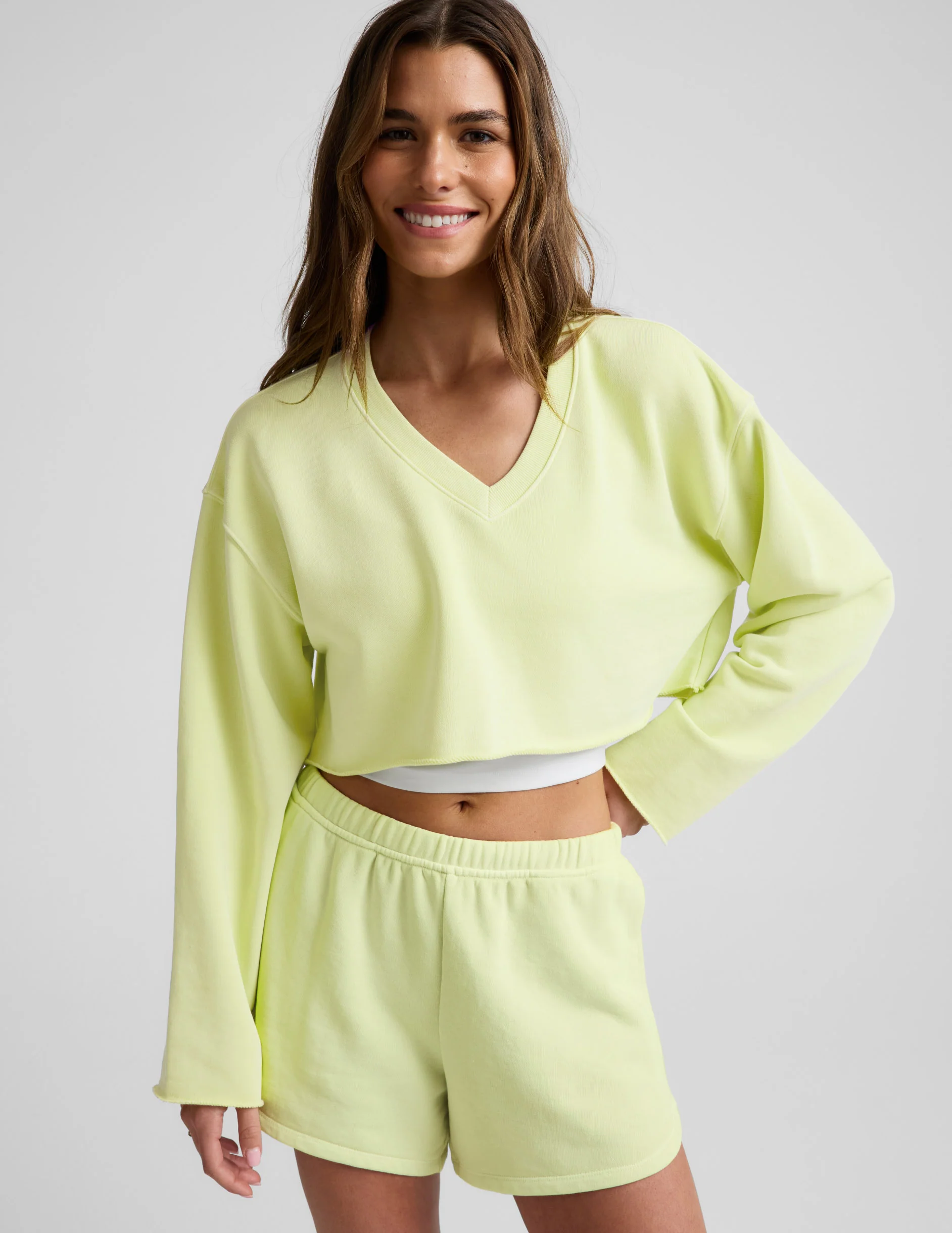 Fade Out Cropped Long Sleeve