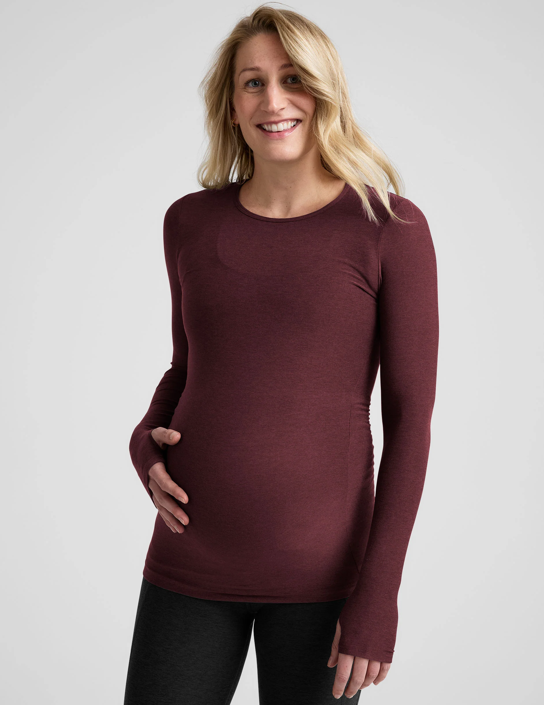 Featherweight Count On Me Maternity Crew Pullover - Image 2