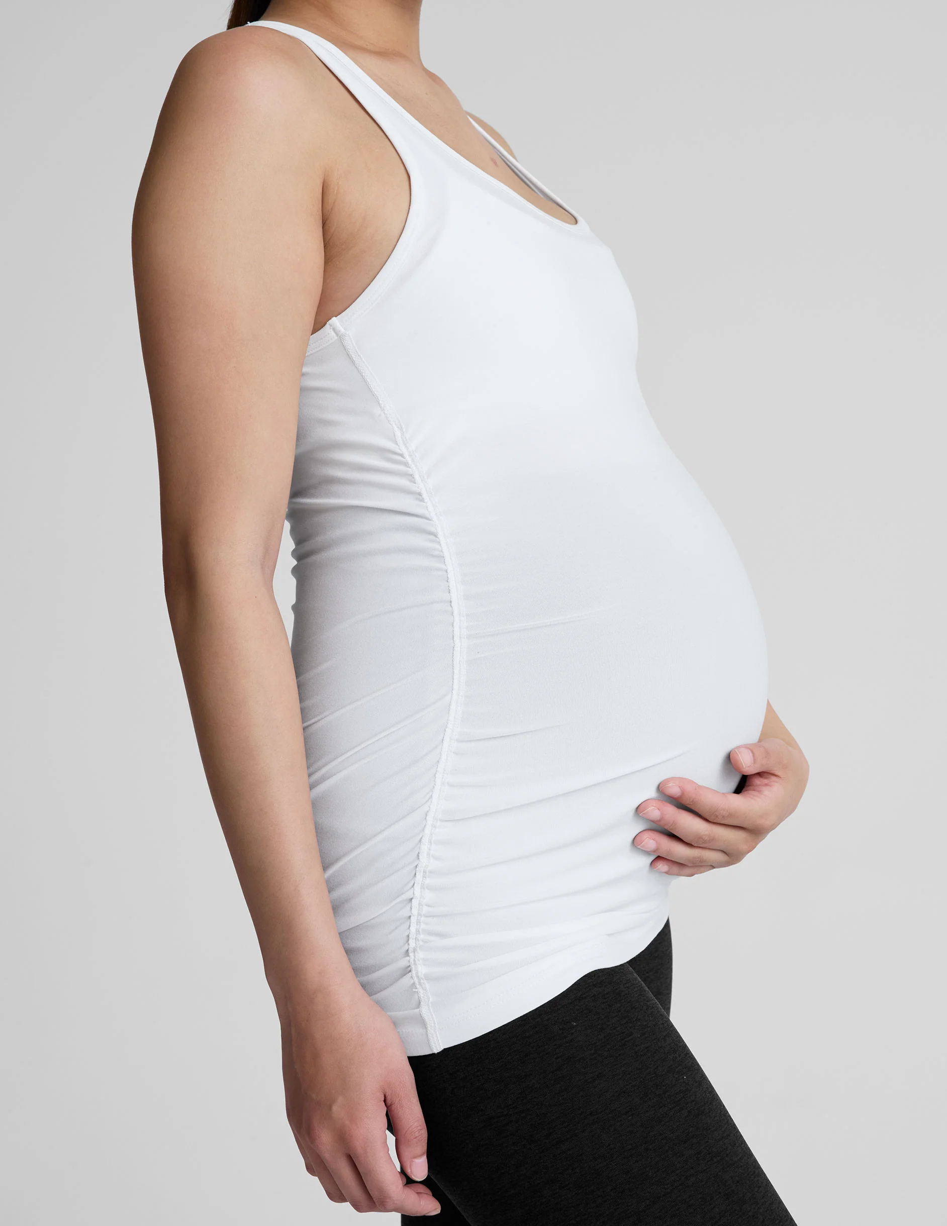 Featherweight Let It Grow Racerback Maternity Tank - Image 4
