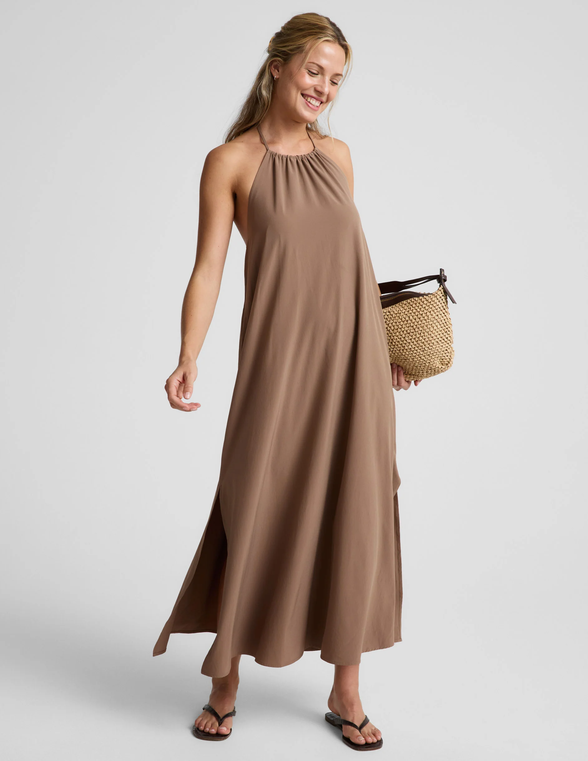 Go With The Flow Halter Dress - Image 2