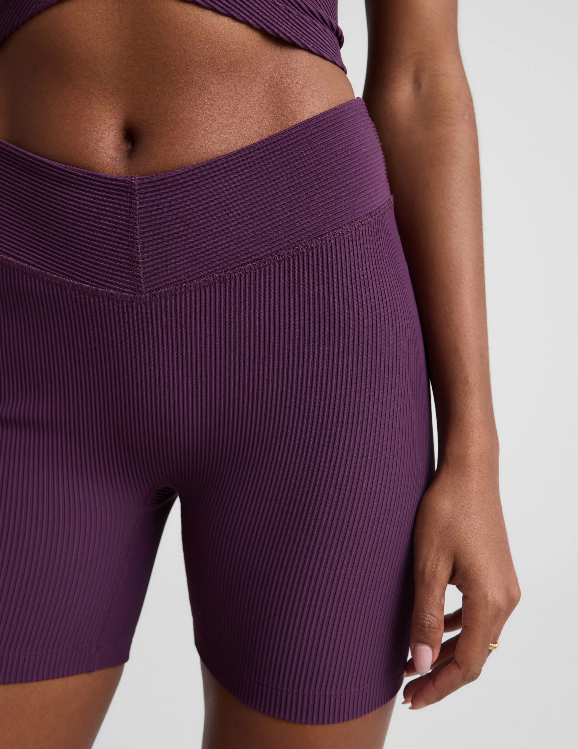 Impulse Ribbed V-Waist 5" Biker Short - Image 2