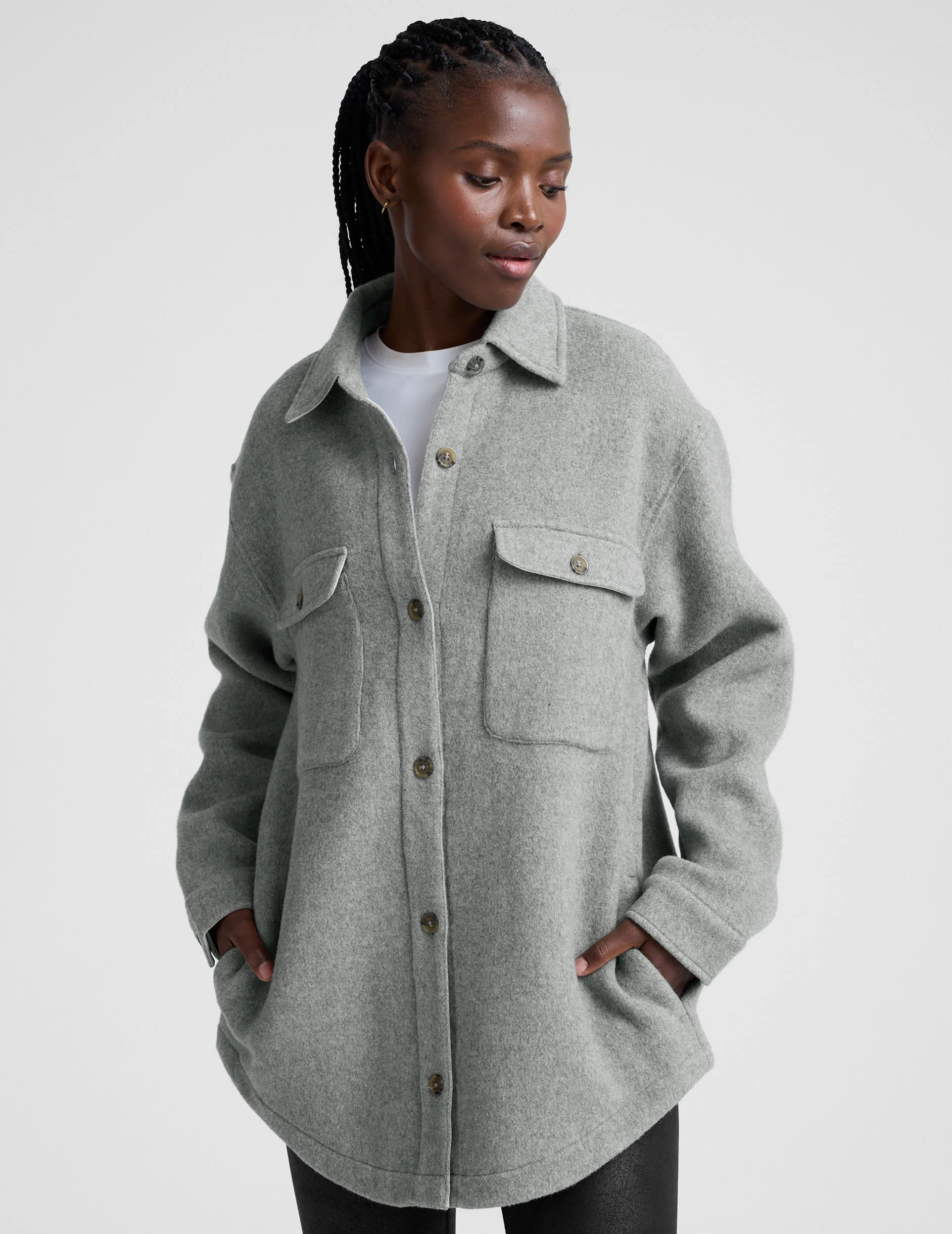 Insulated Wool Shirt Jacket - Image 3