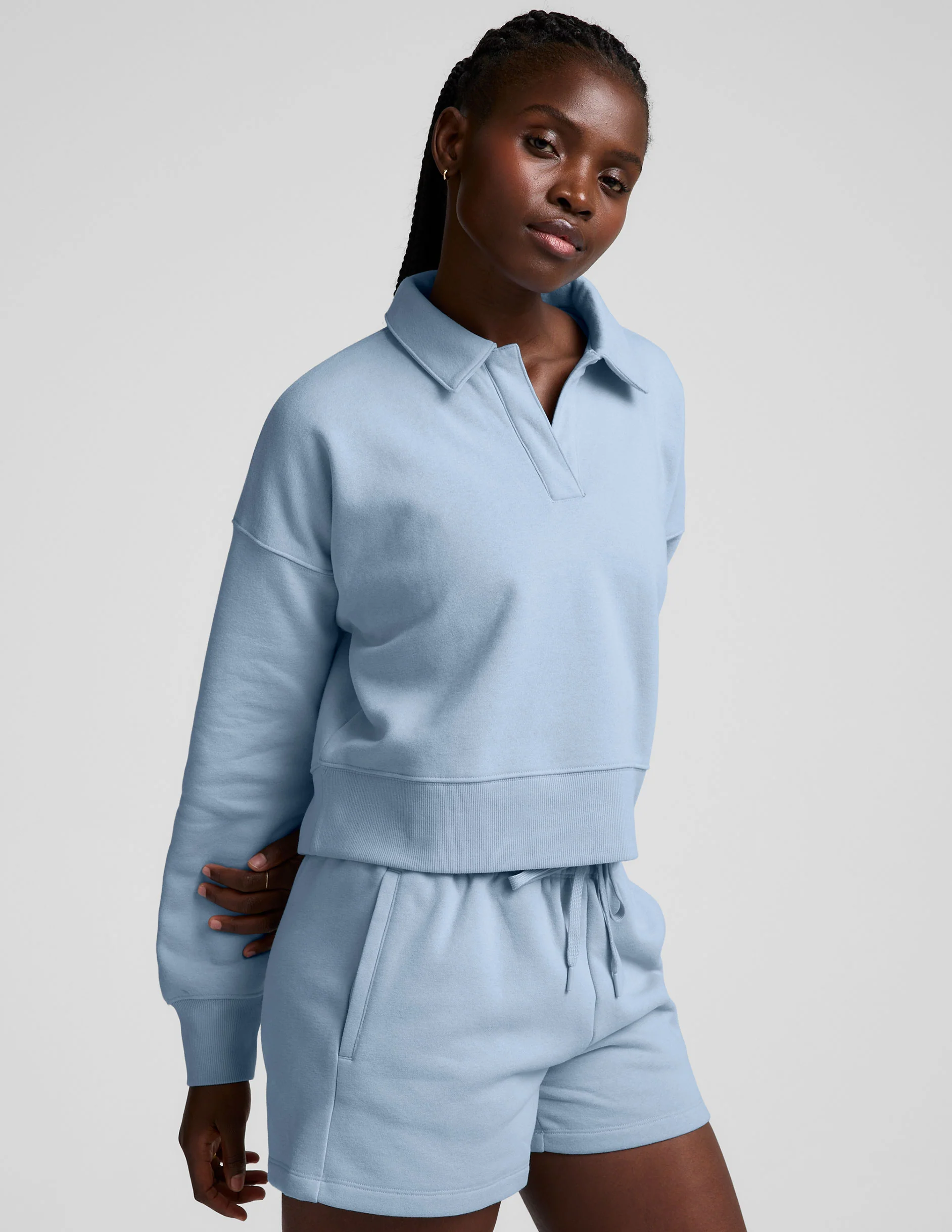 LuxeFleece™ Collared Sweatshirt - Image 2