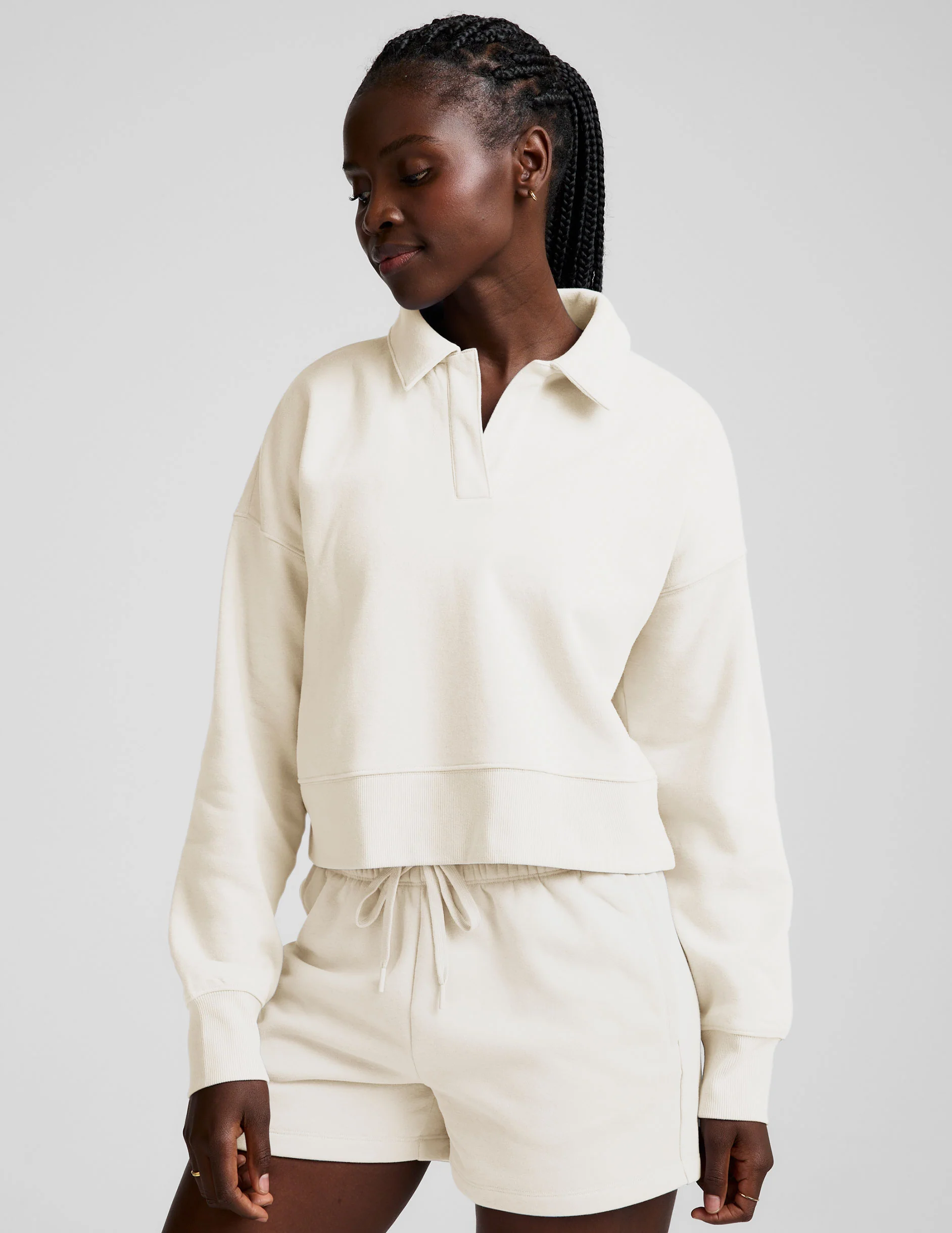 LuxeFleece™ Collared Sweatshirt