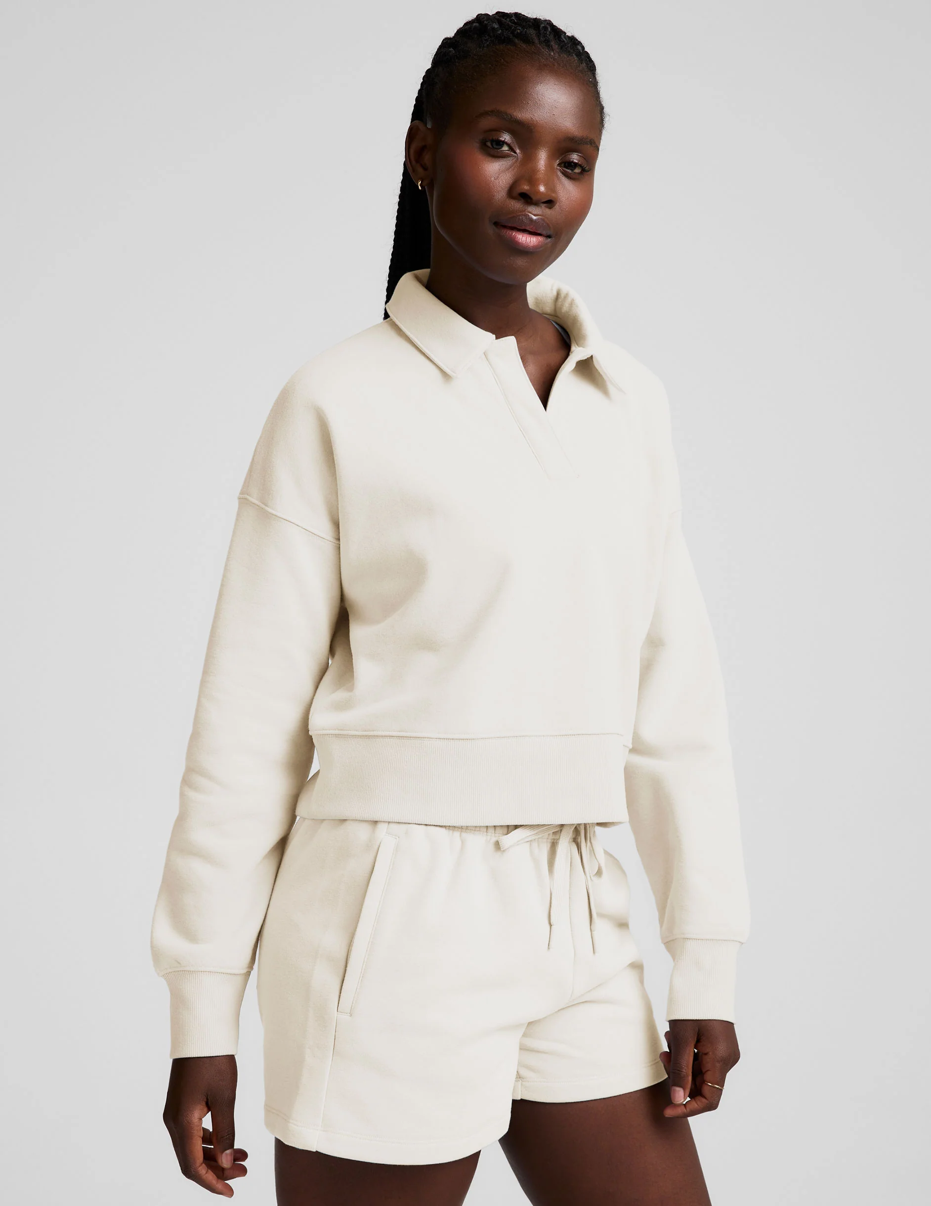 LuxeFleece™ Collared Sweatshirt - Image 2