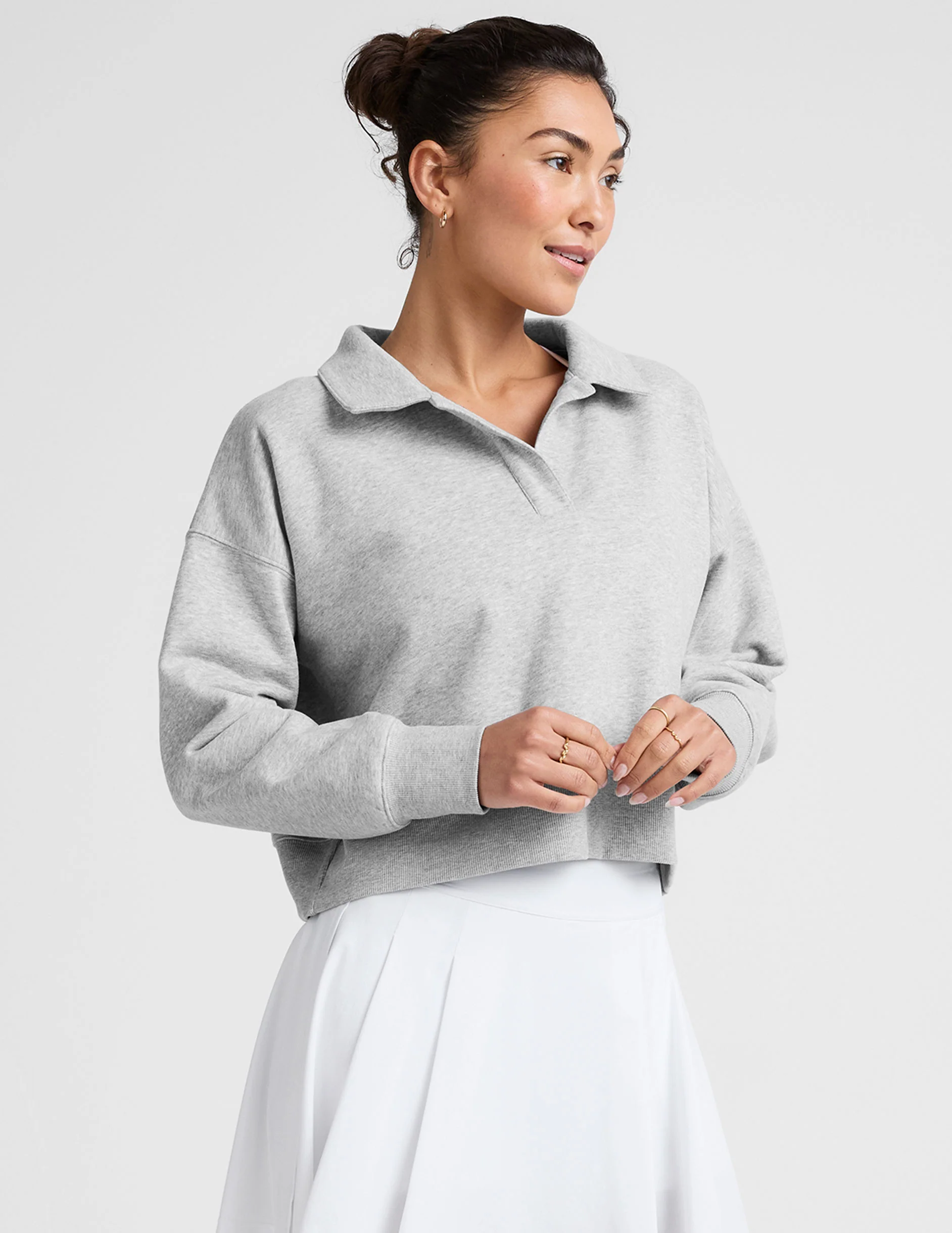 LuxeFleece™ Collared Sweatshirt - Image 3