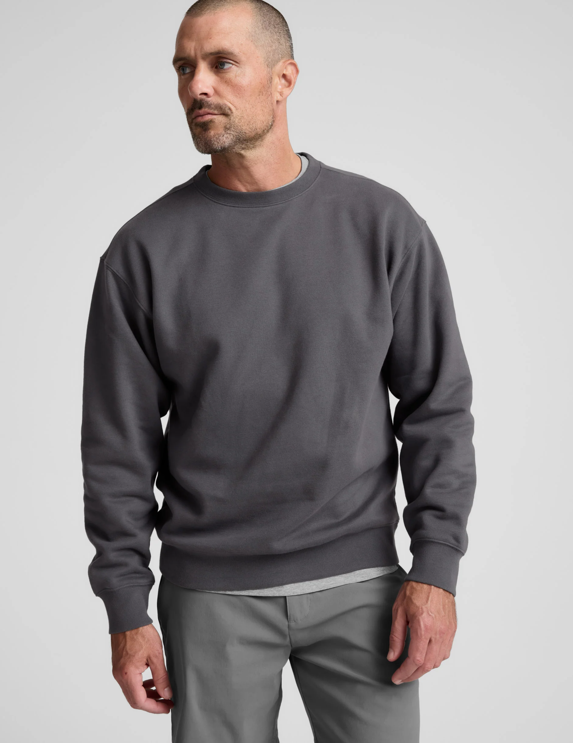 LuxeFleece™ Men's Crewneck Pullover - Image 3