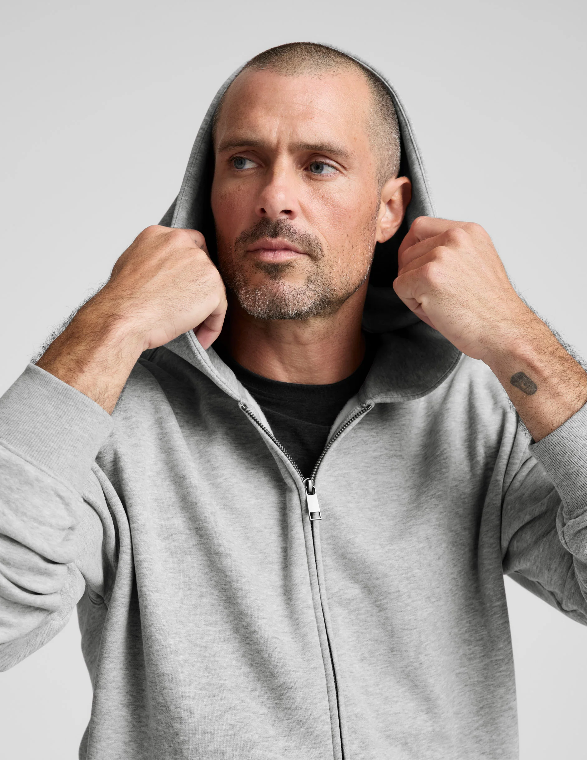 LuxeFleece™ Men's Full Zip Hoodie - Image 3