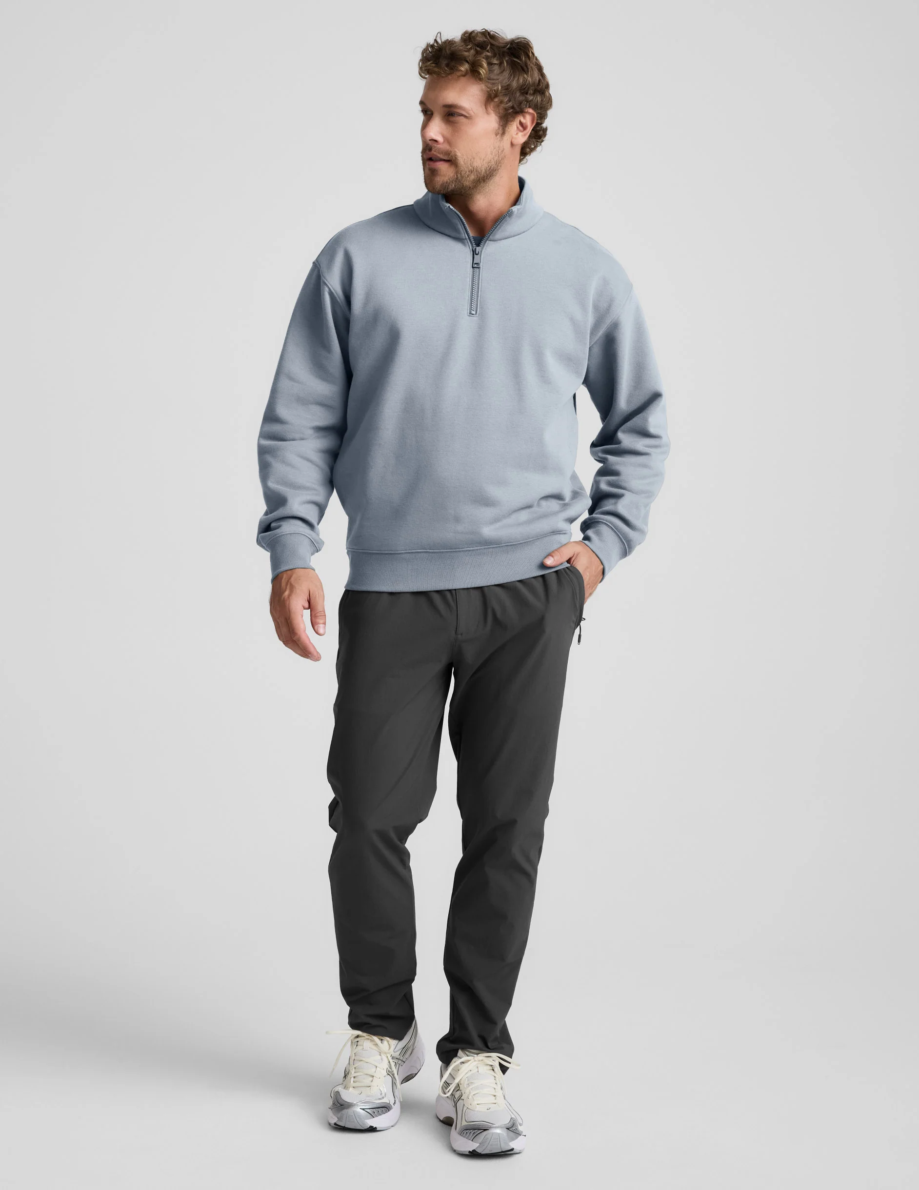 LuxeFleece™ Men's Half Zip Pullover - Image 4