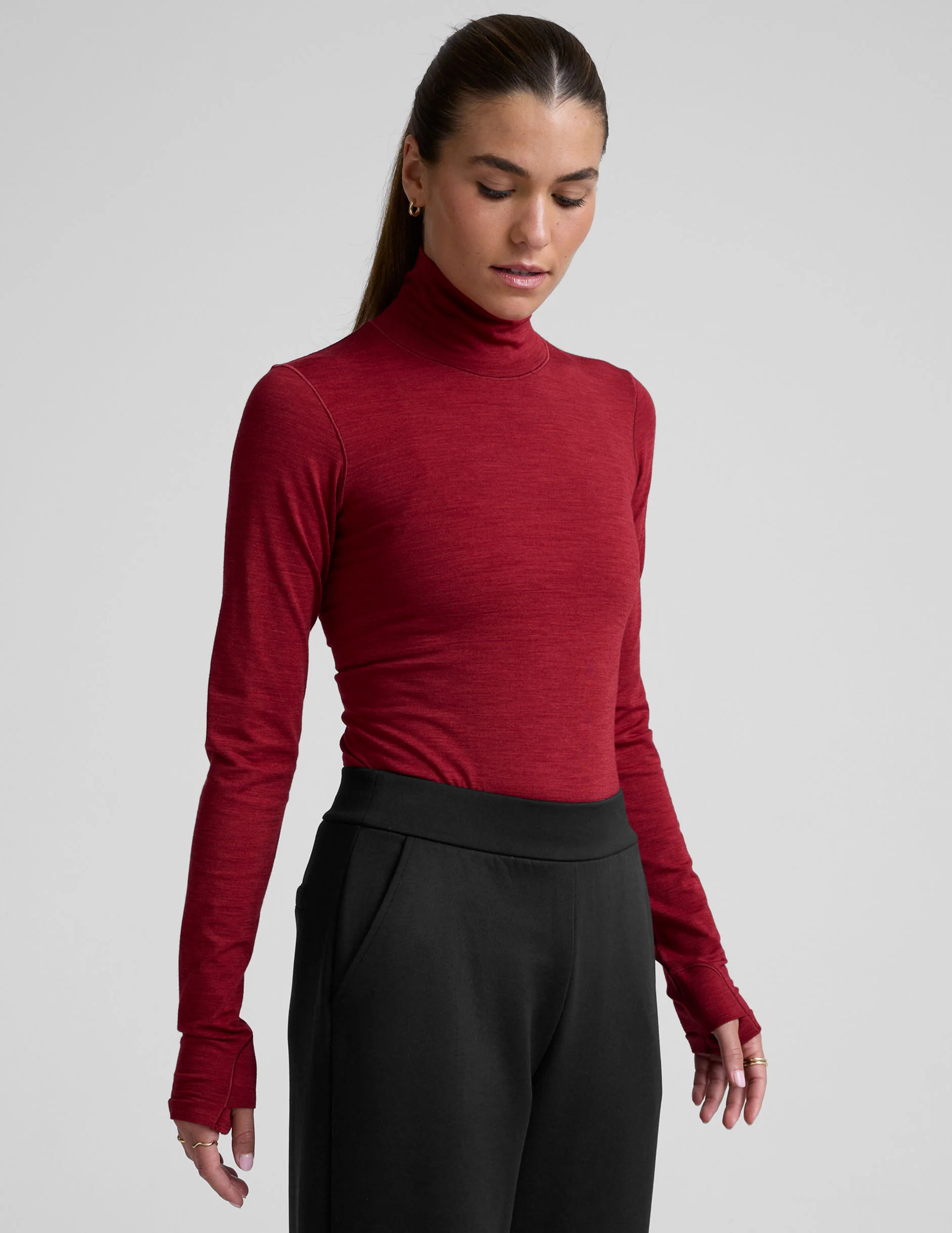 LuxeKnit Merino Wool Turtleneck - Image 2