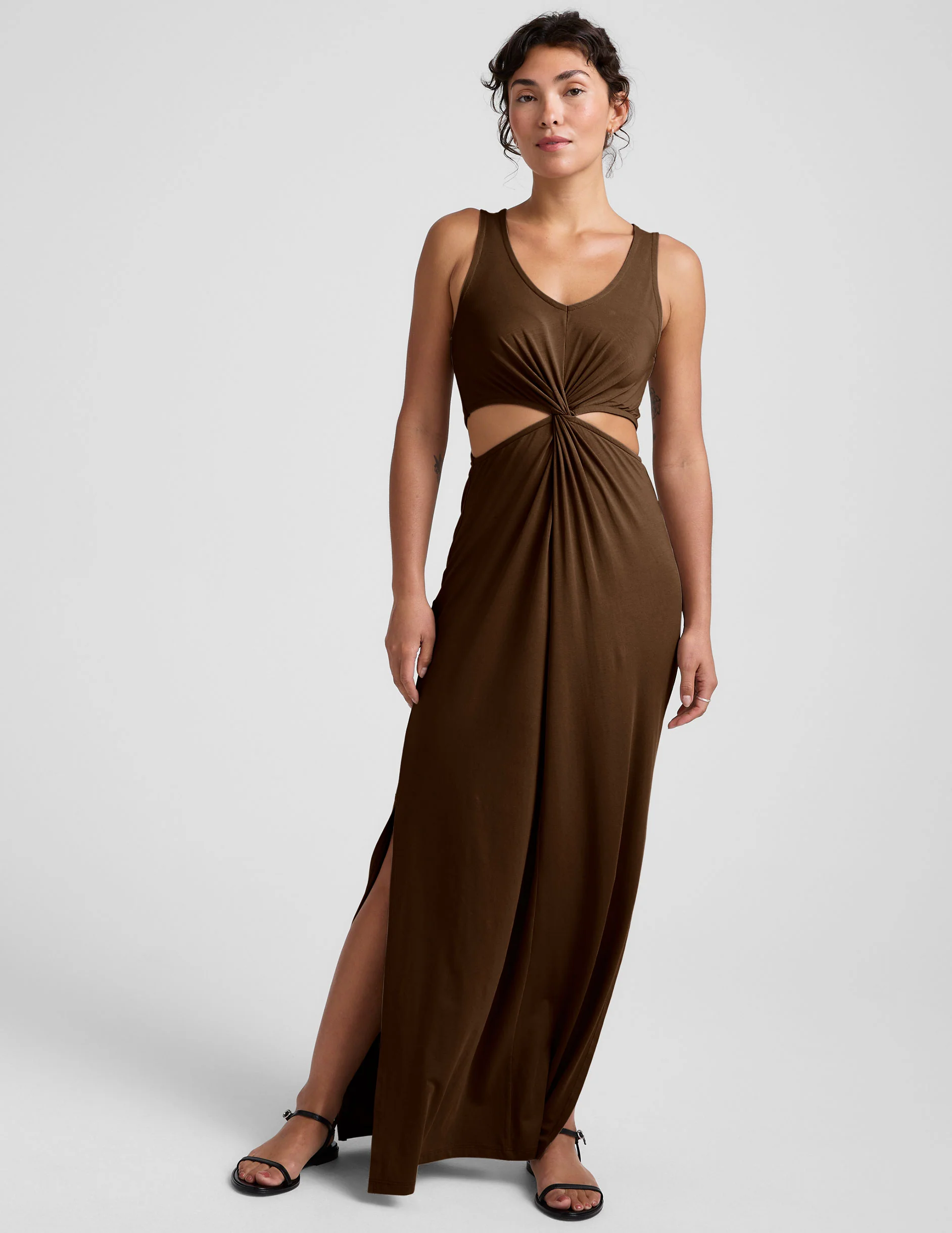 Maxi Around The World Front Twist Dress - Image 3