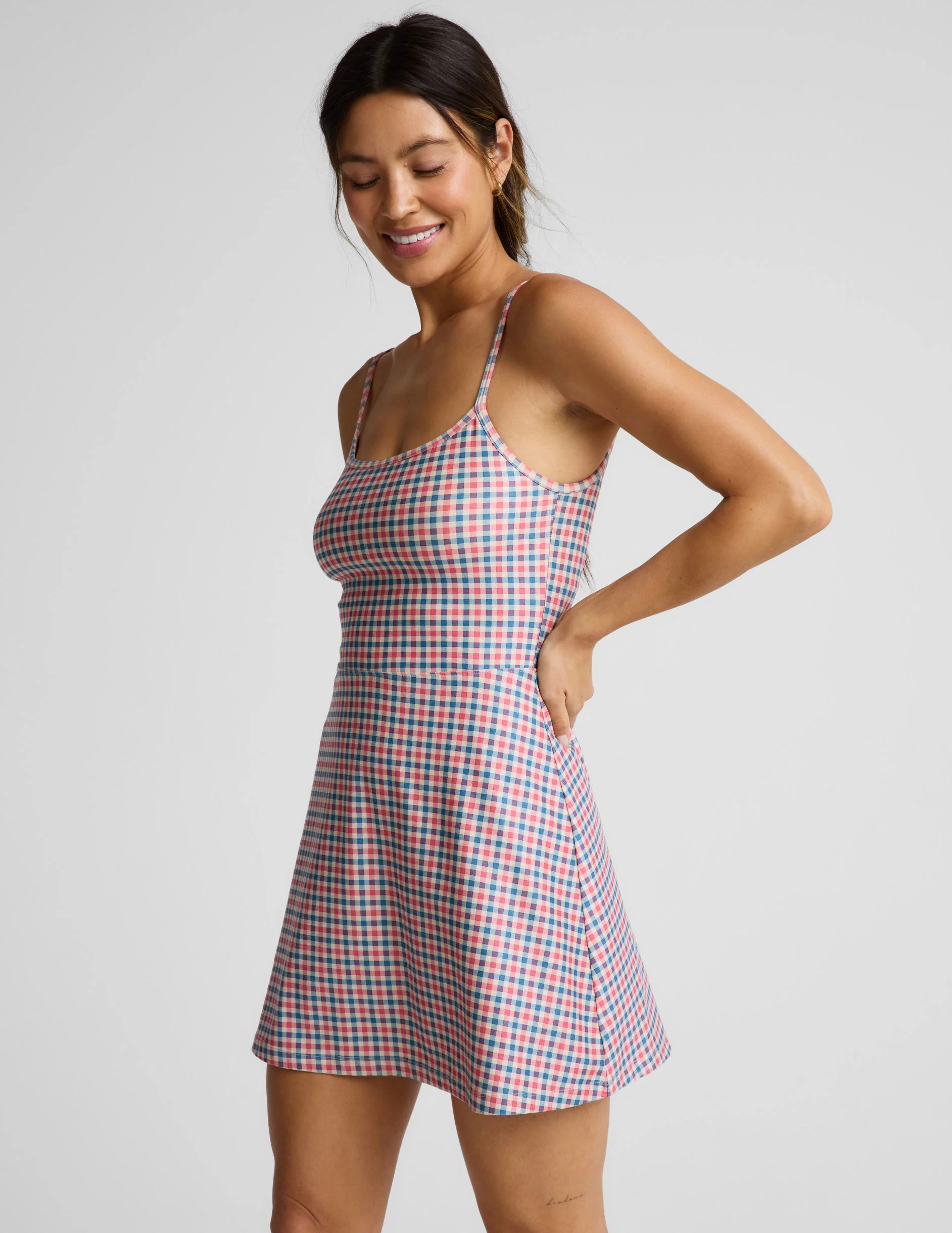 Sunwashed Gingham Midweight Spacedye Forever Dress - Image 7
