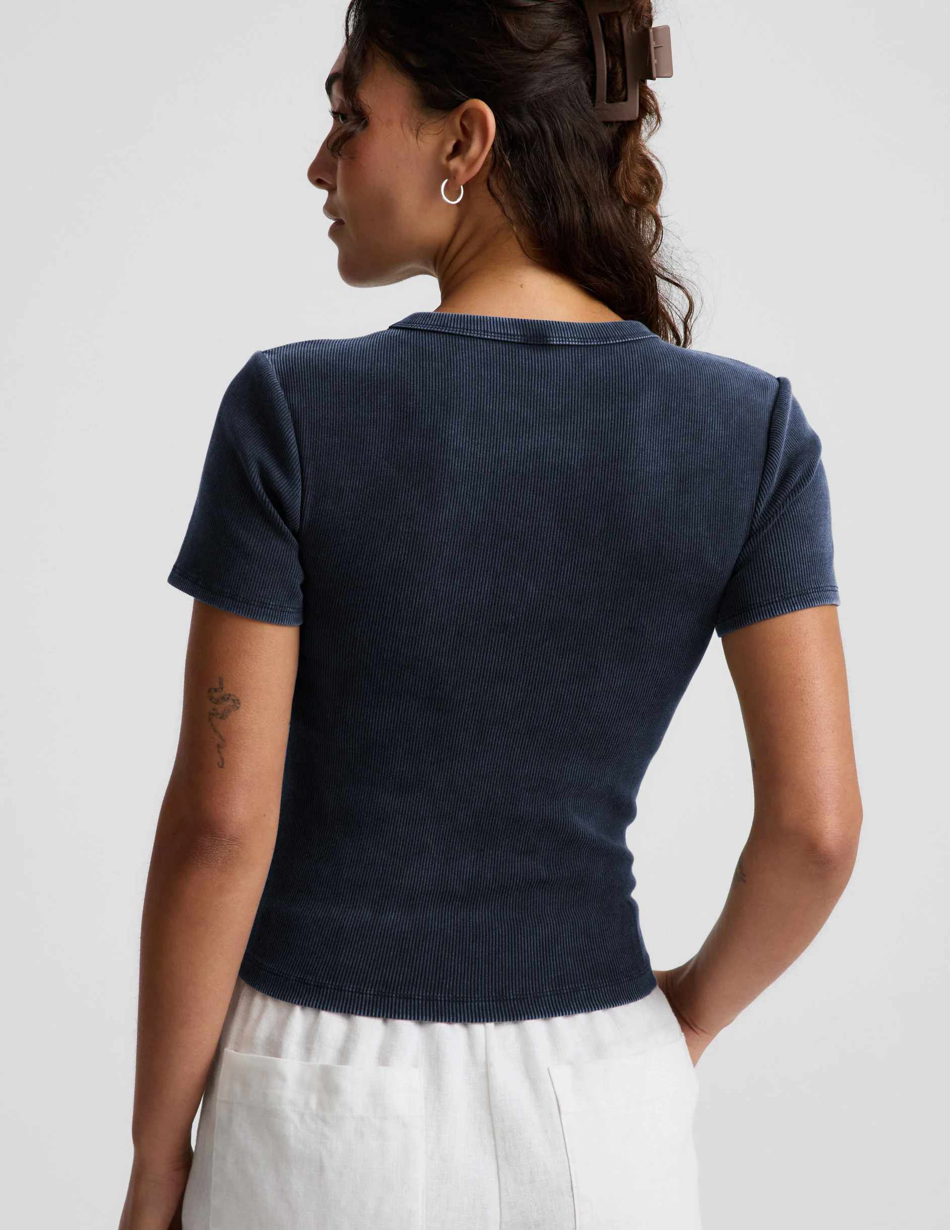 On Repeat Rib Baby Tee - Image 2
