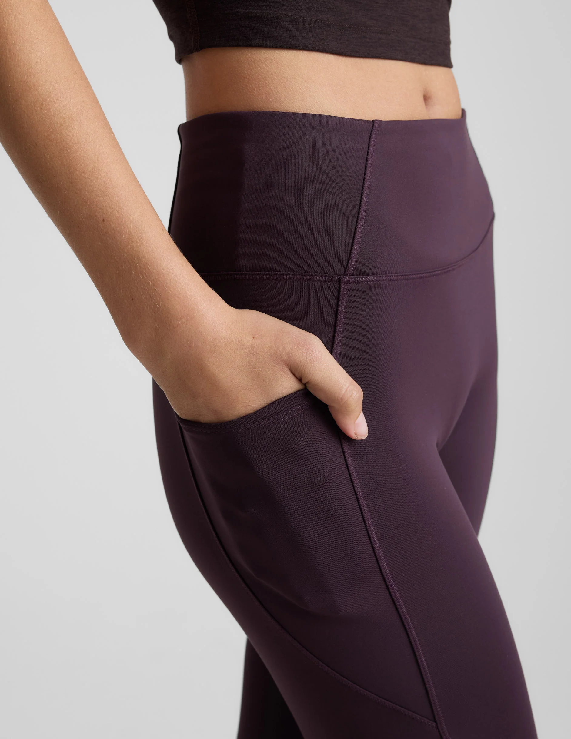 Pacer Fleece-Backed Zip Pocket Full Length Legging - Image 3