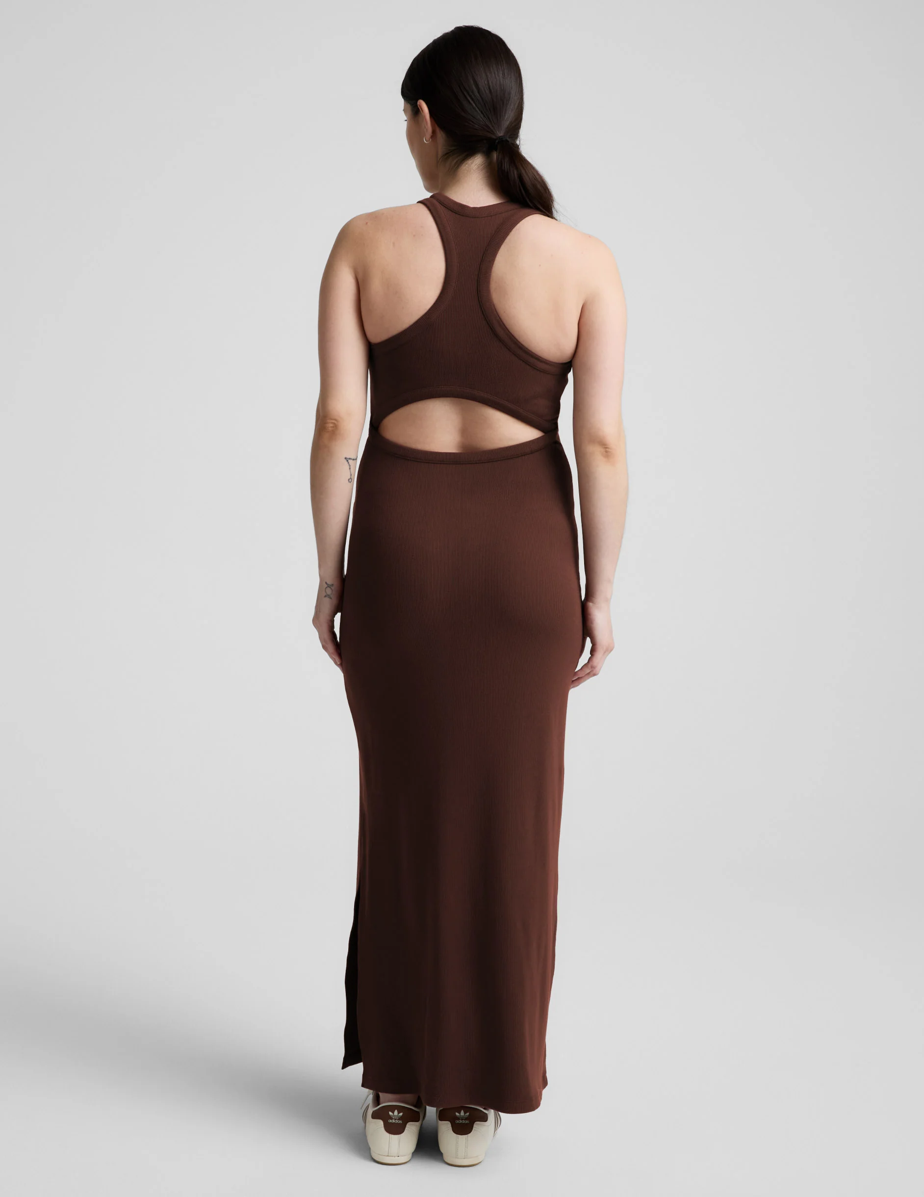 Ribbed High Neck Maxi Dress - Image 4