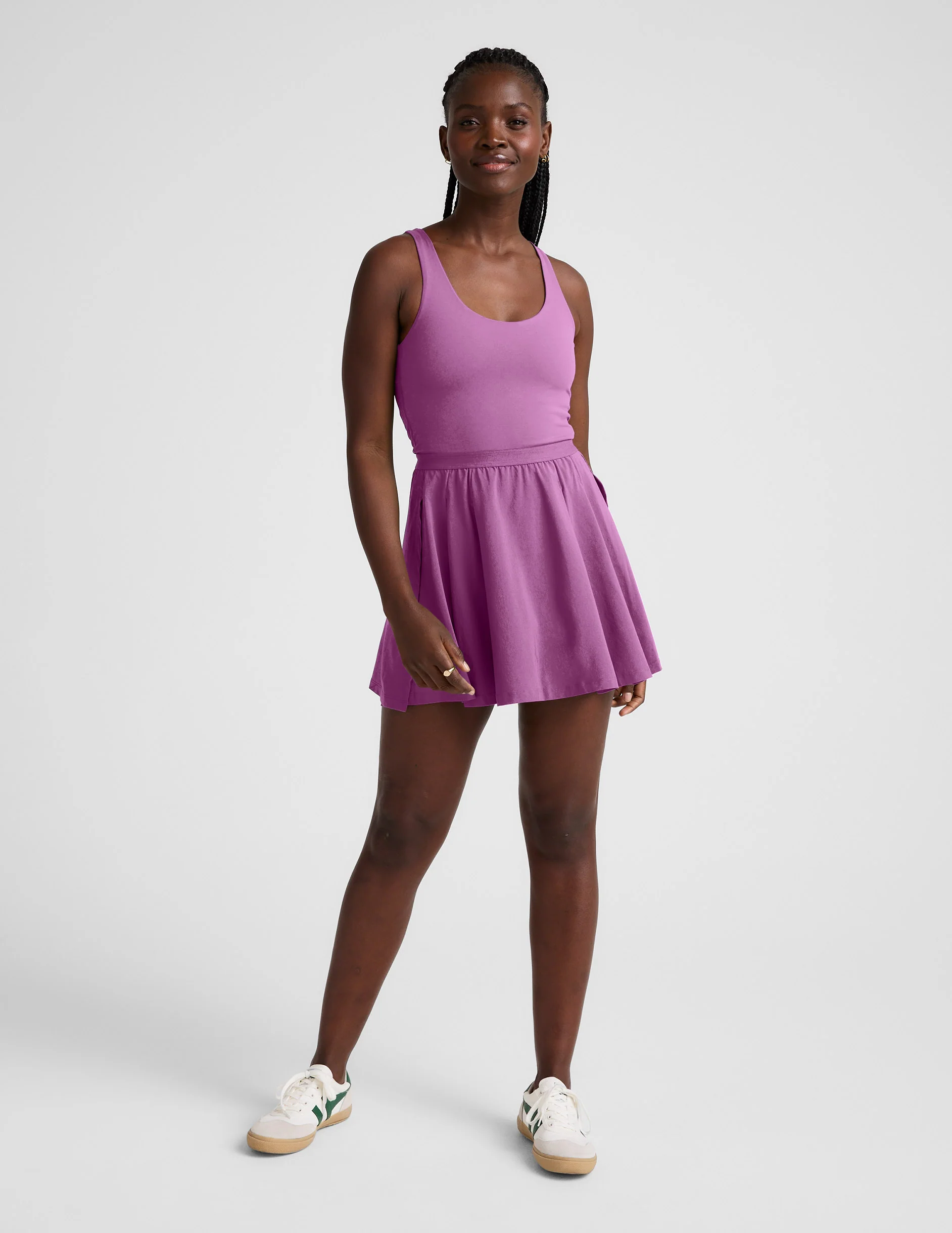 Score Pleated Dress