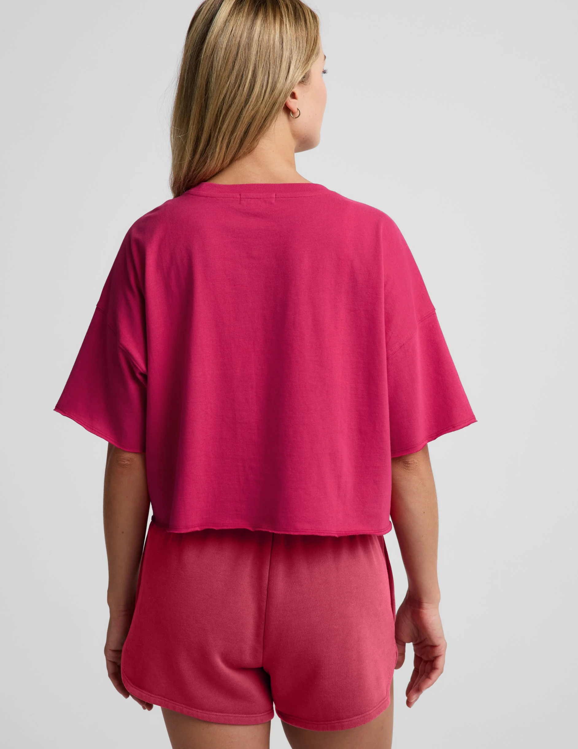 SoftKnit Better Than Ever Cropped Cotton Tee - Image 3