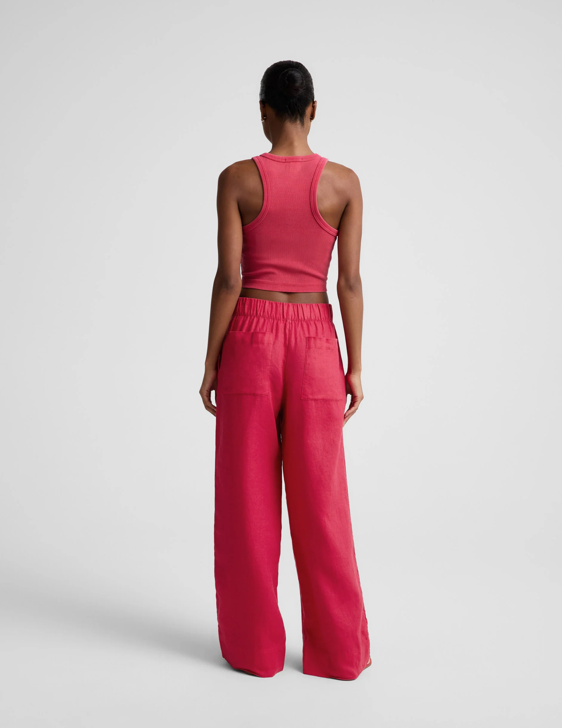 SoftWash Linen Easy Wide Leg Pant 29" - Image 4