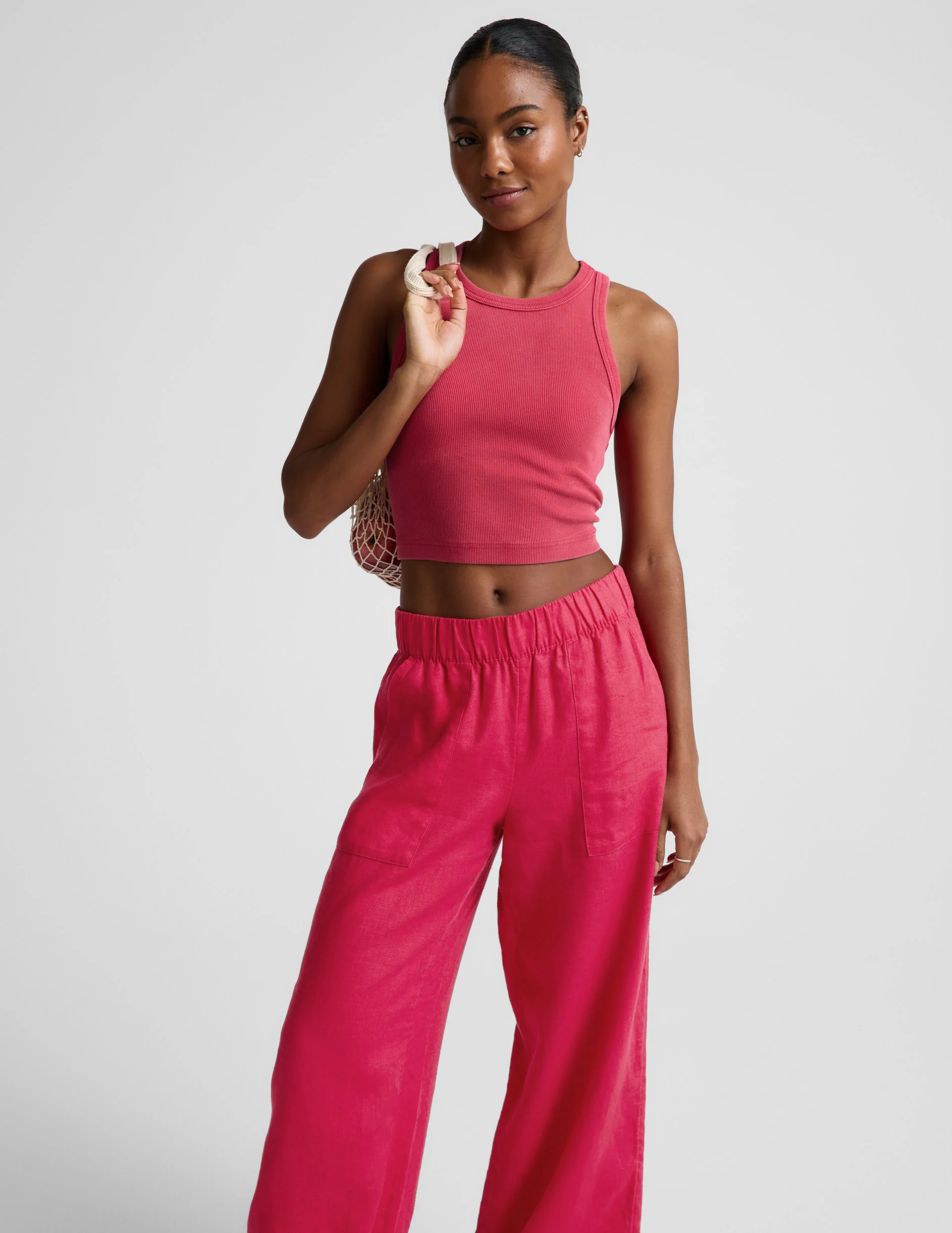 SoftWash Linen Easy Wide Leg Pant 29" - Image 7