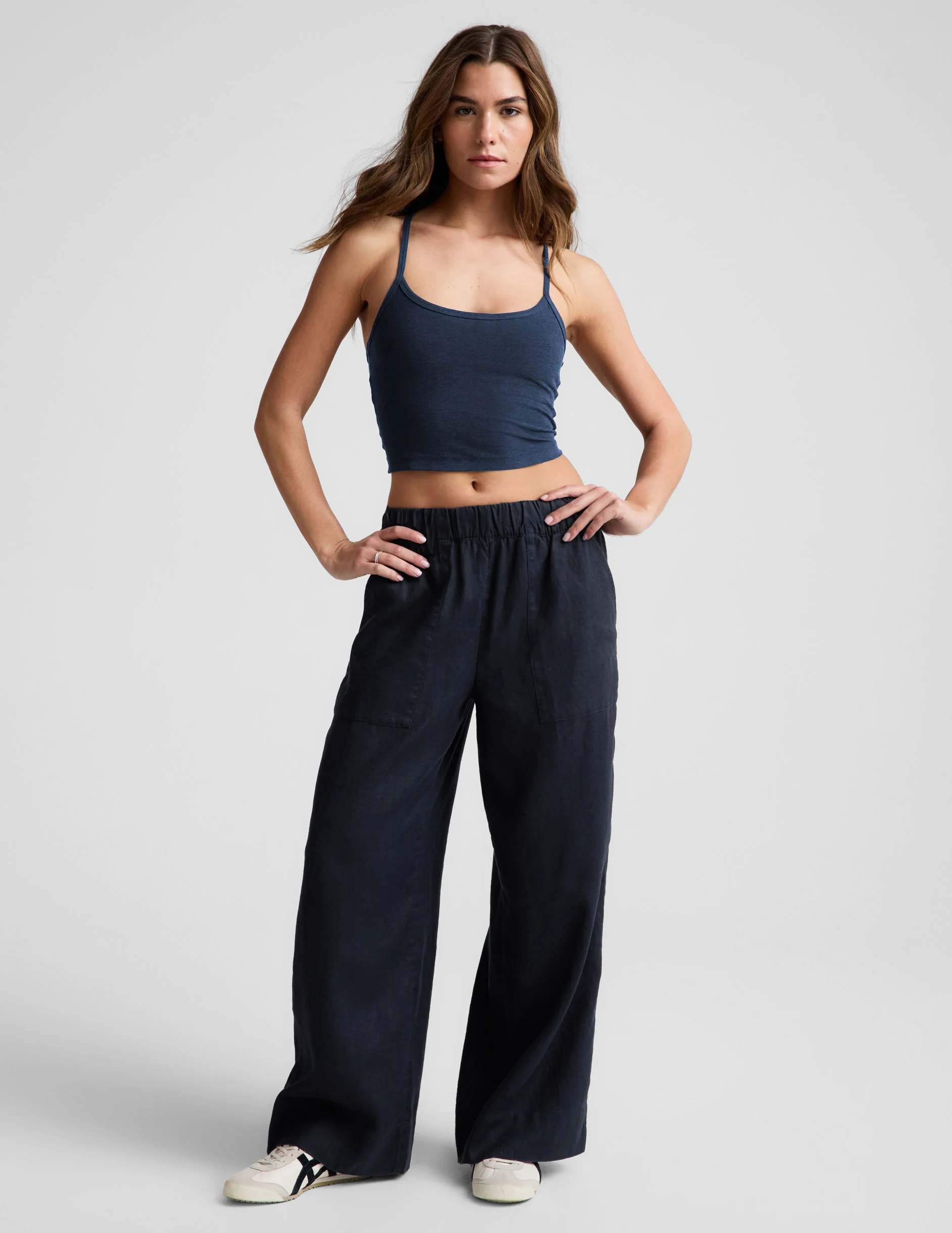SoftWash Linen Easy Wide Leg Pant 29" - Image 2