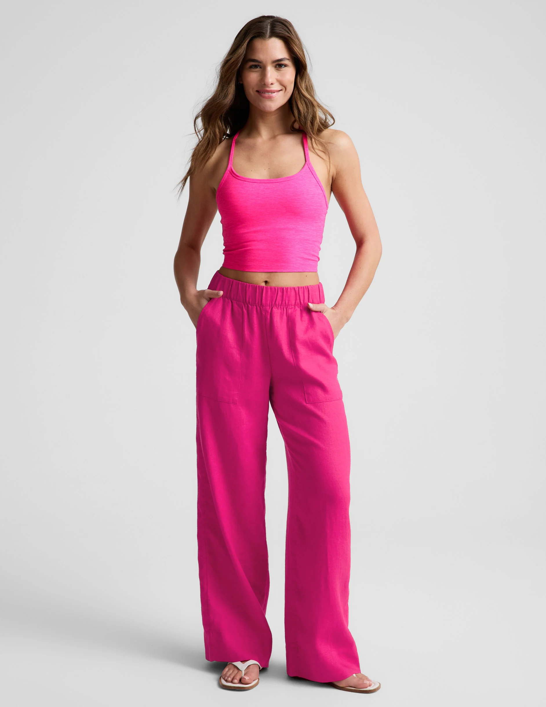 SoftWash Linen Easy Wide Leg Pant 29" - Image 2