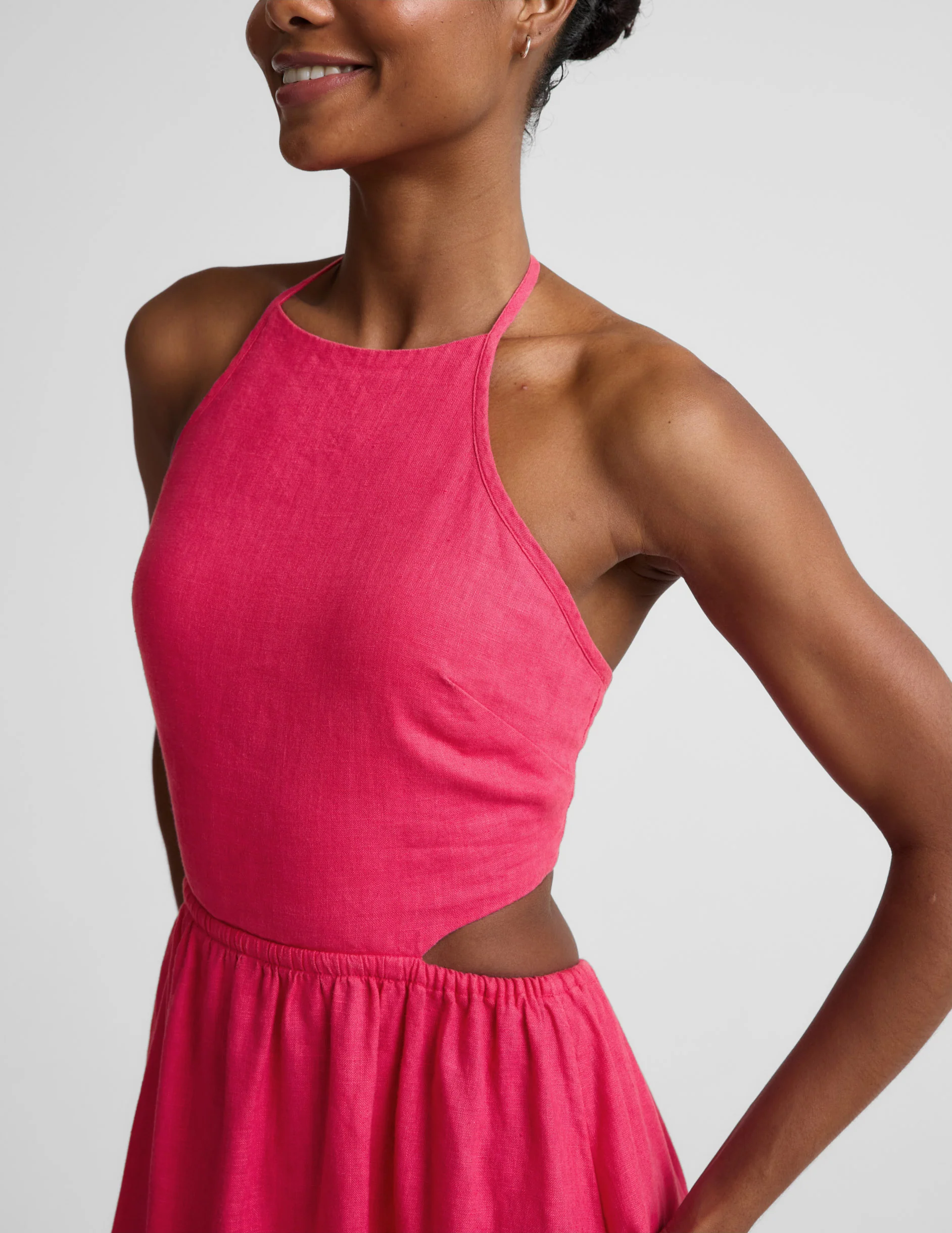 SoftWash Linen Halter Dress - Image 6