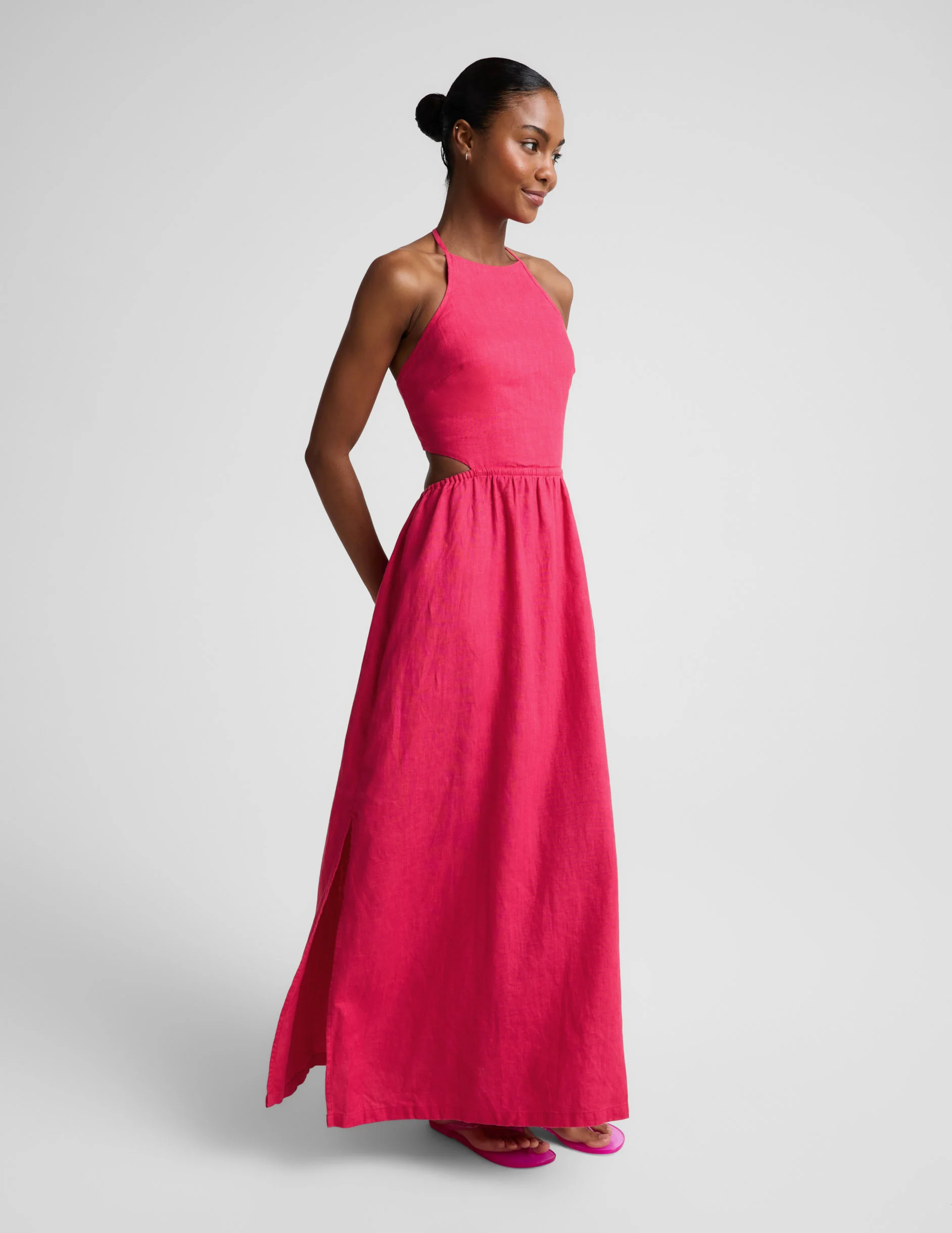 SoftWash Linen Halter Dress - Image 7