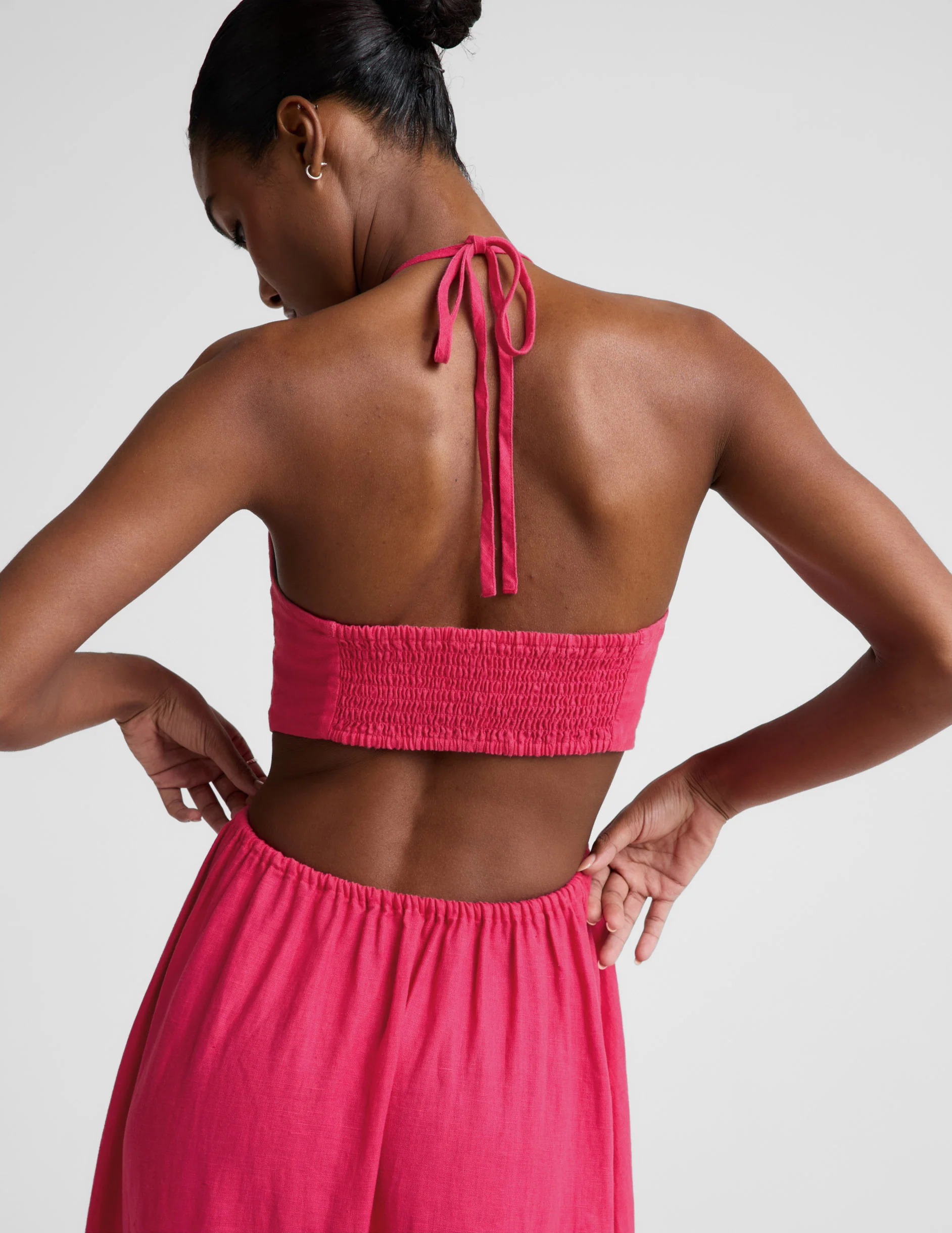 SoftWash Linen Halter Dress - Image 9