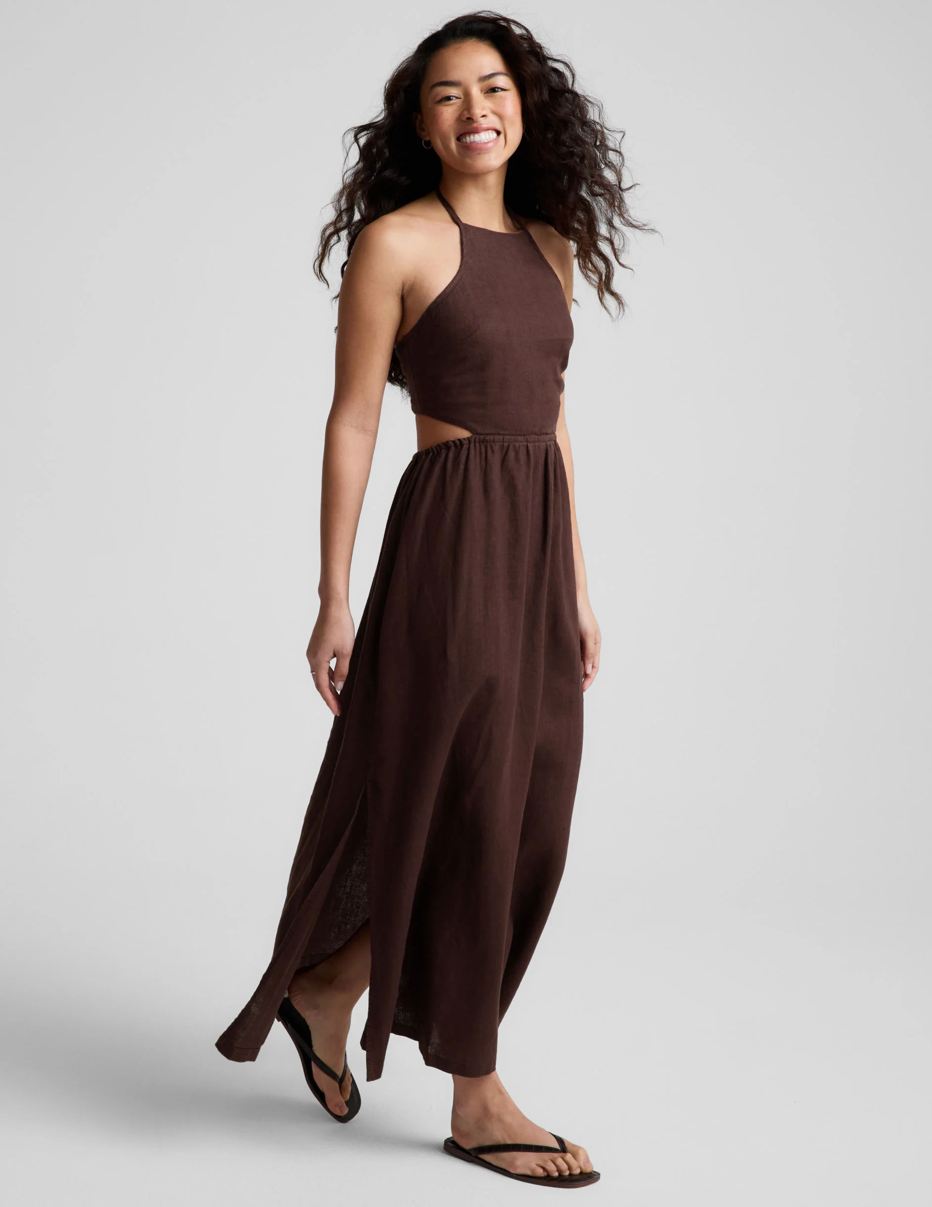 SoftWash Linen Halter Dress - Image 8