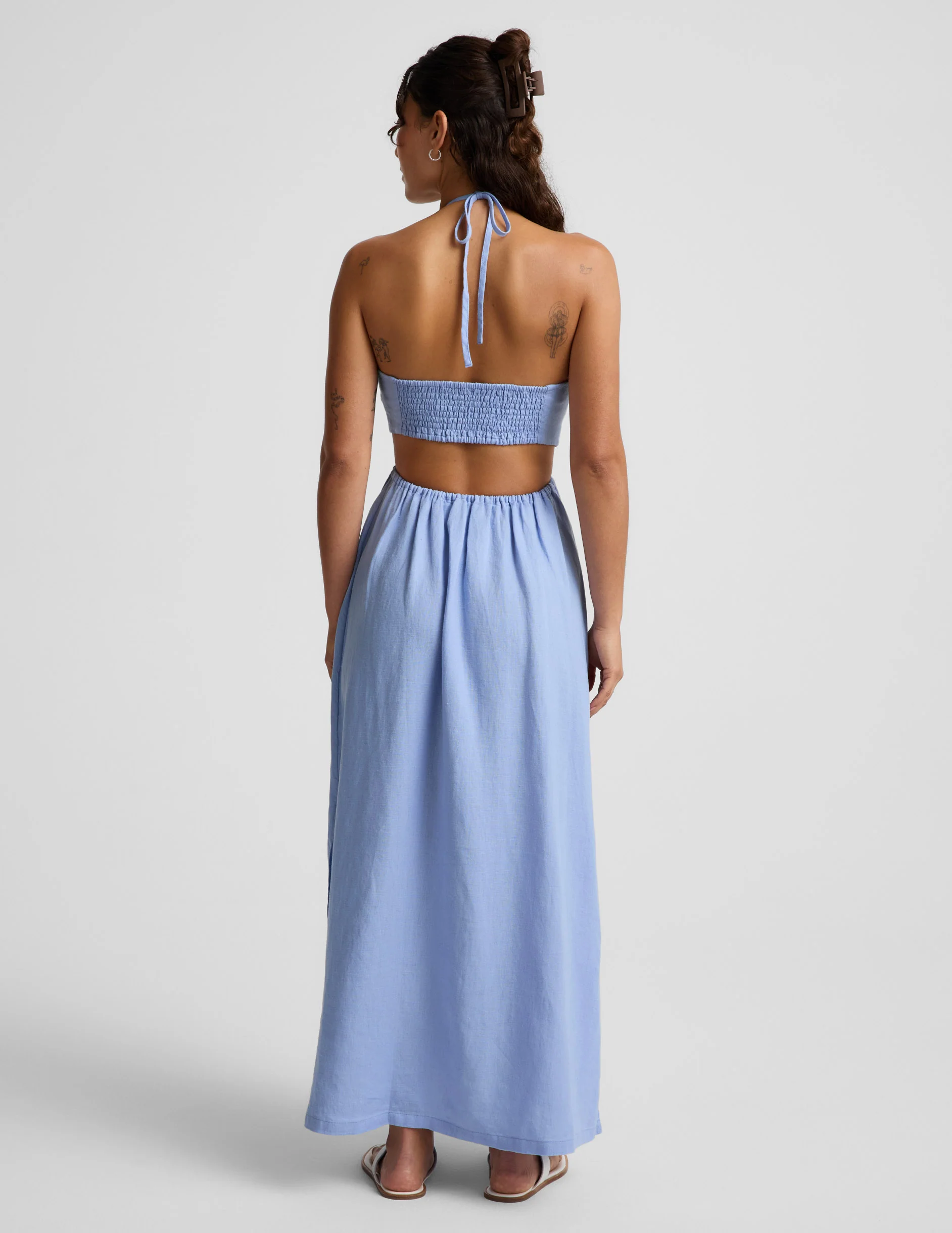 SoftWash Linen Halter Dress - Image 3