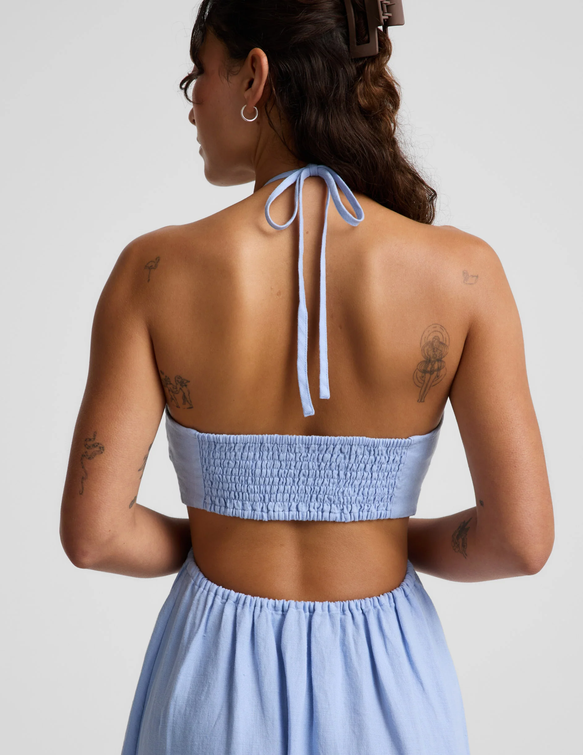 SoftWash Linen Halter Dress - Image 4