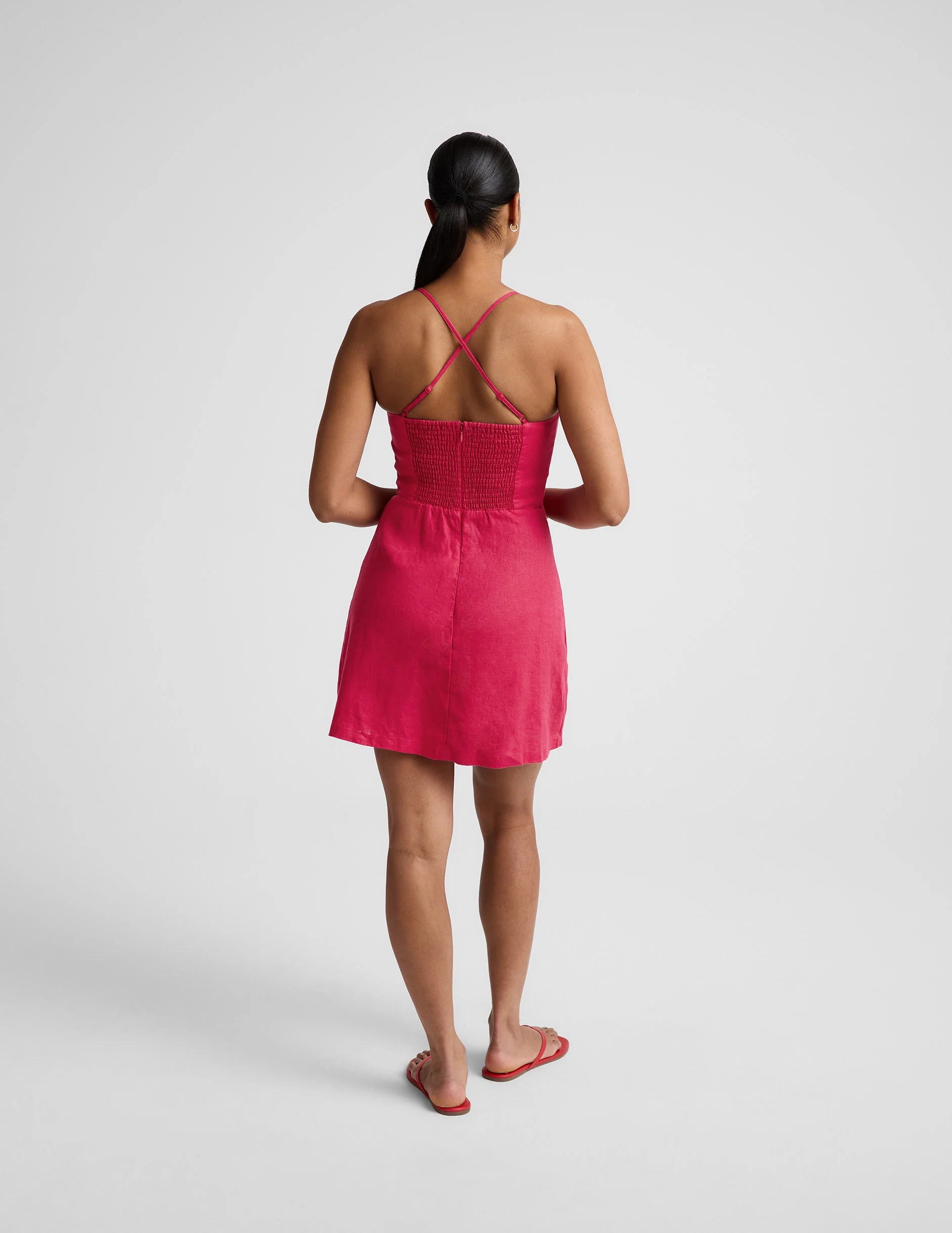 SoftWash Linen Seaside Mini Dress - Image 6