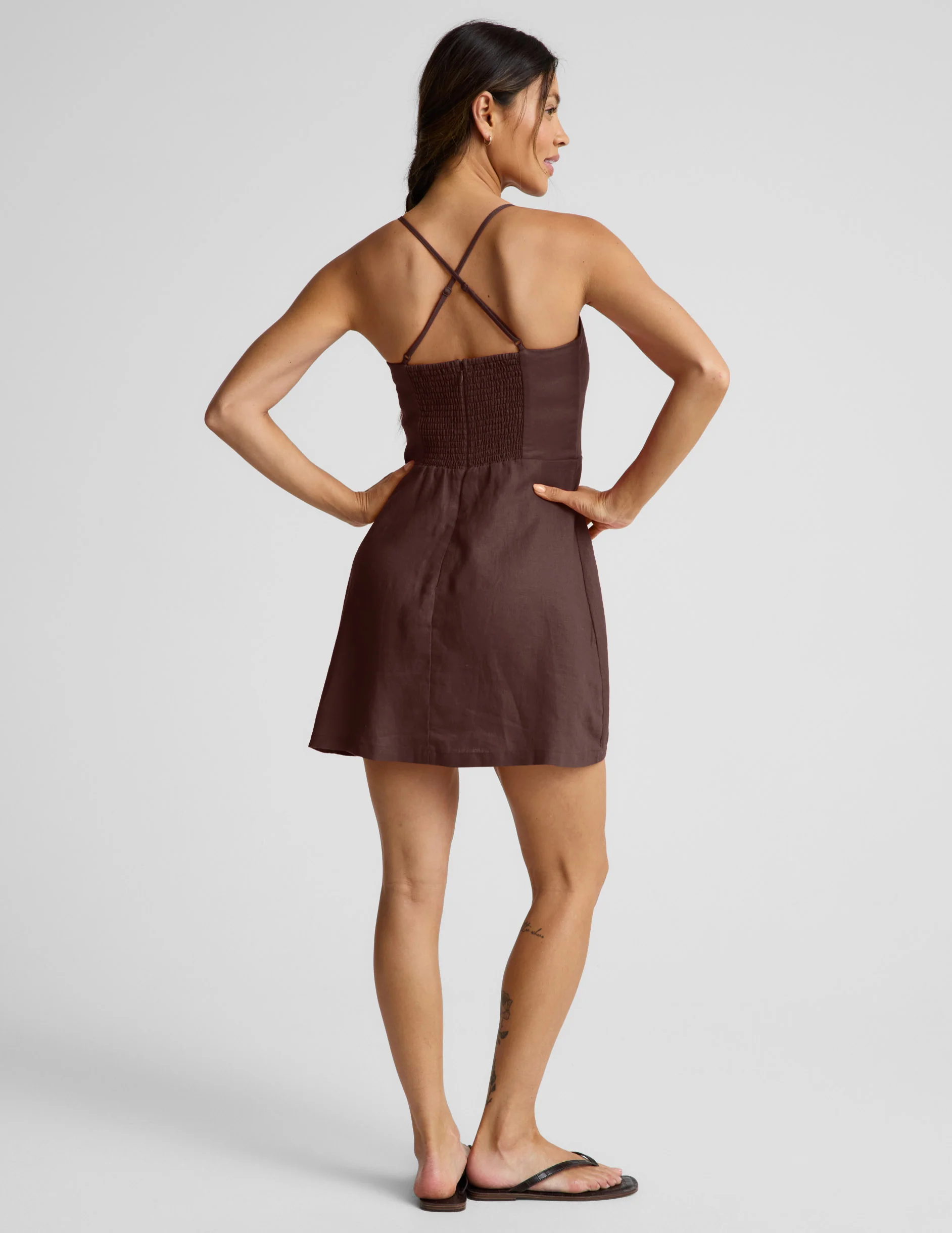 SoftWash Linen Seaside Mini Dress - Image 2