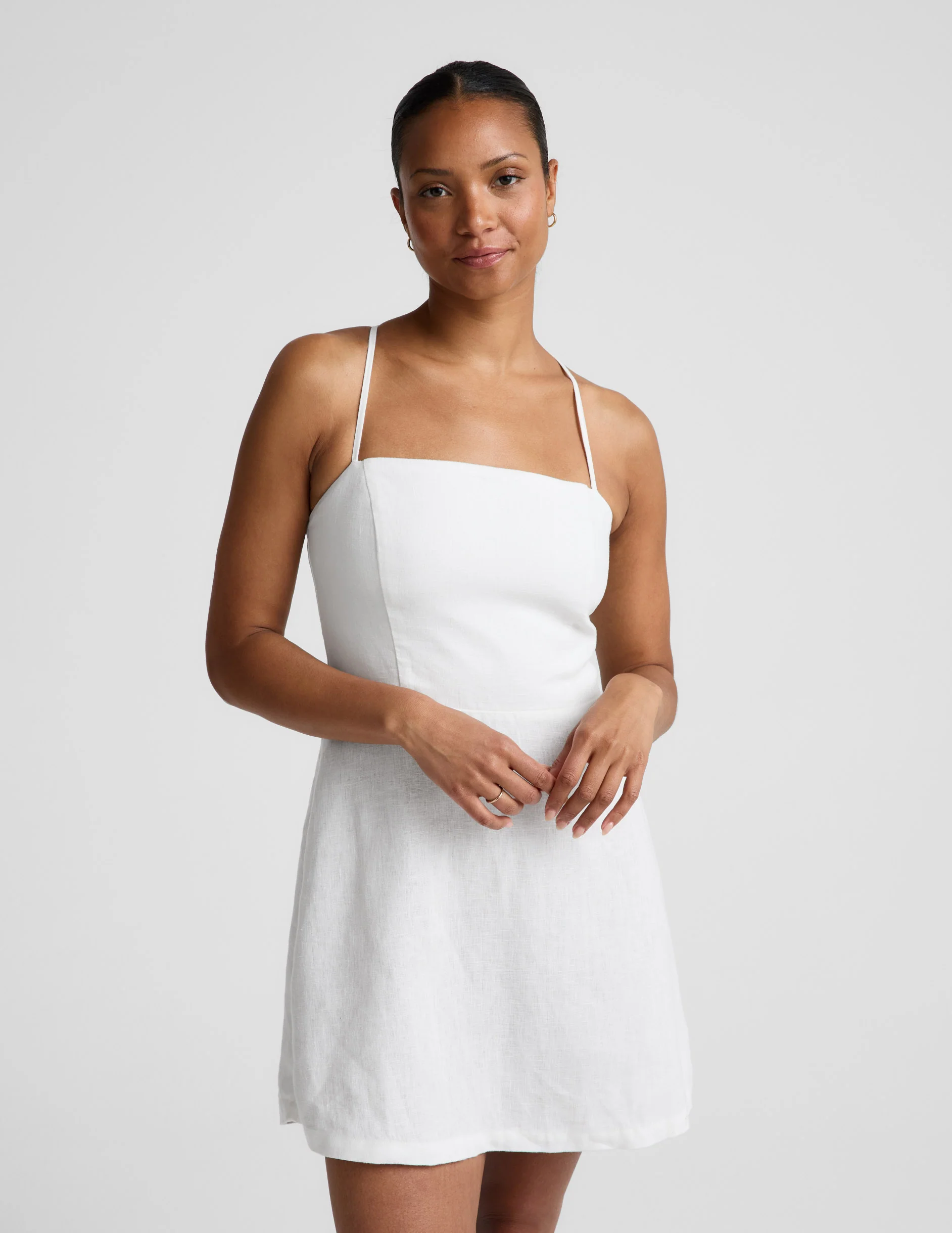 SoftWash Linen Seaside Mini Dress - Image 3