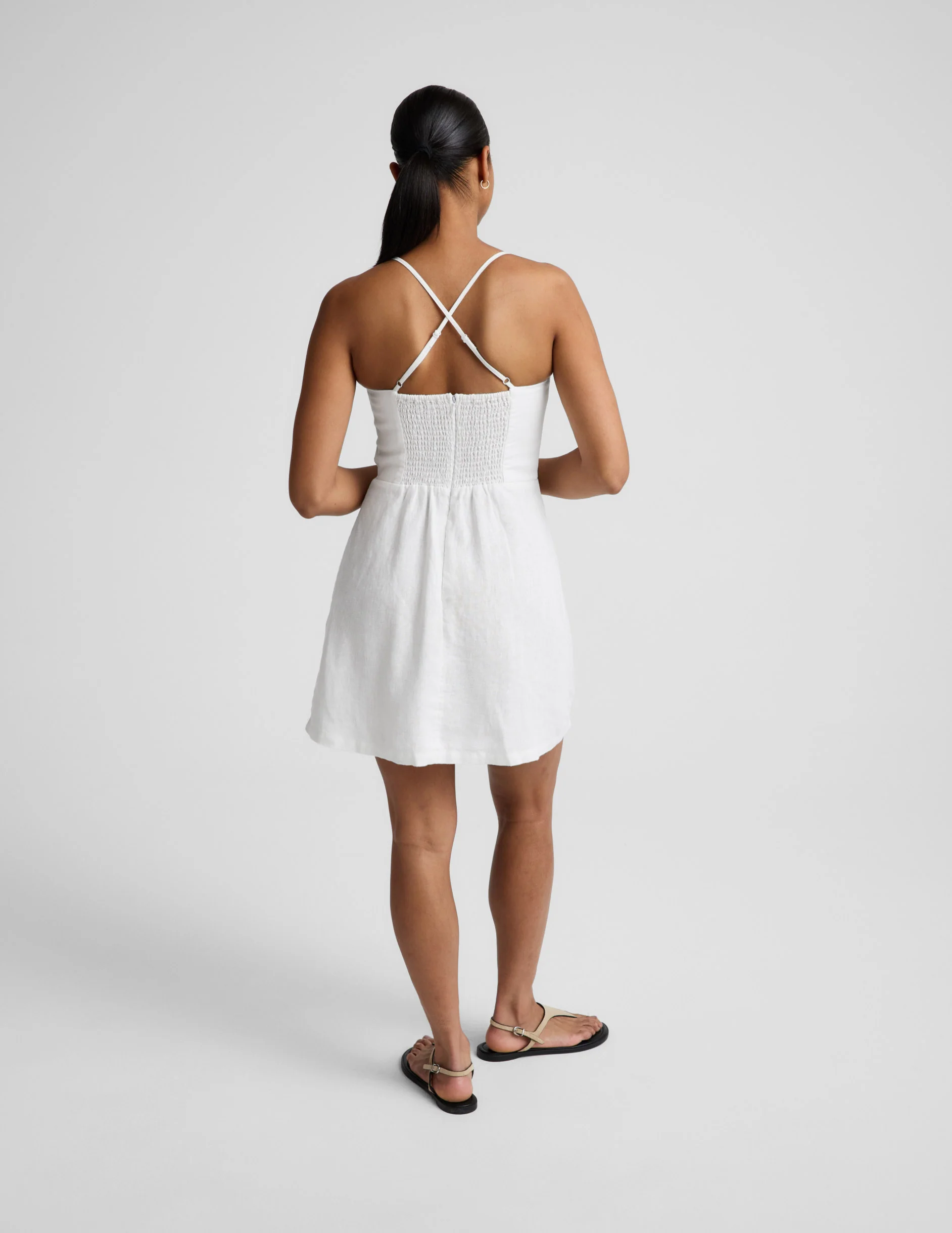 SoftWash Linen Seaside Mini Dress - Image 4