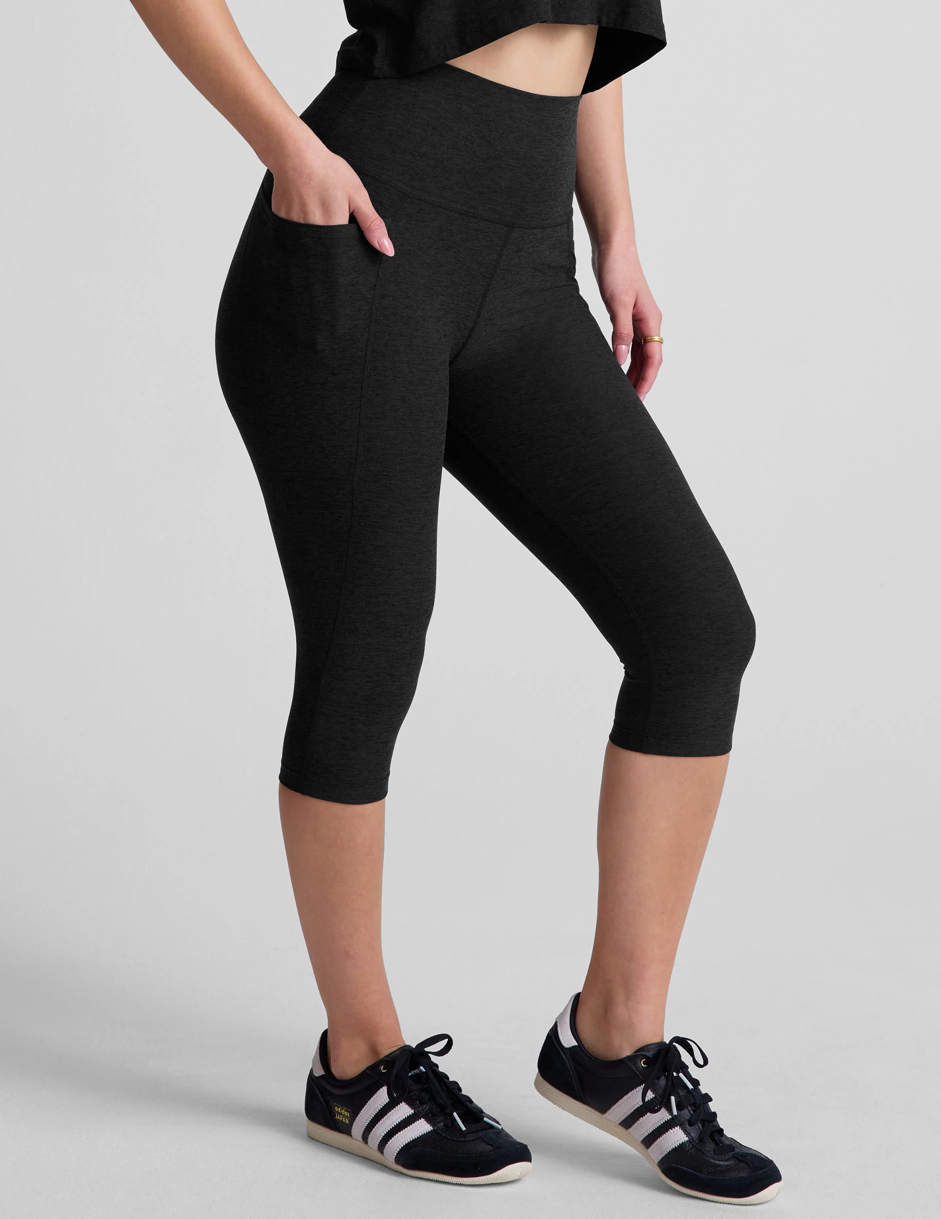 Spacedye™ High Waisted Pocket Pedal Pusher Legging - Image 2