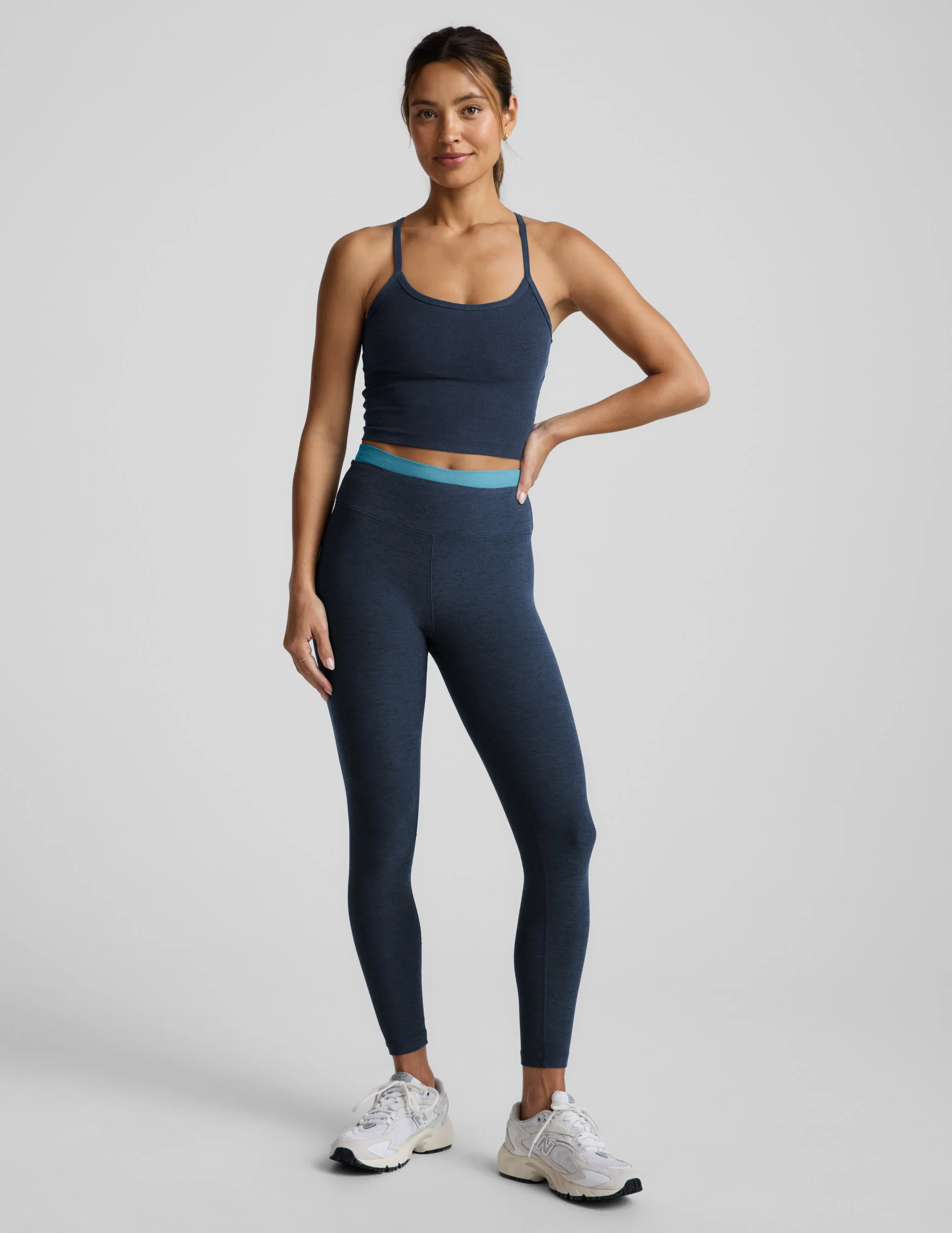 Spacedye™ Layered High Waisted Midi Legging