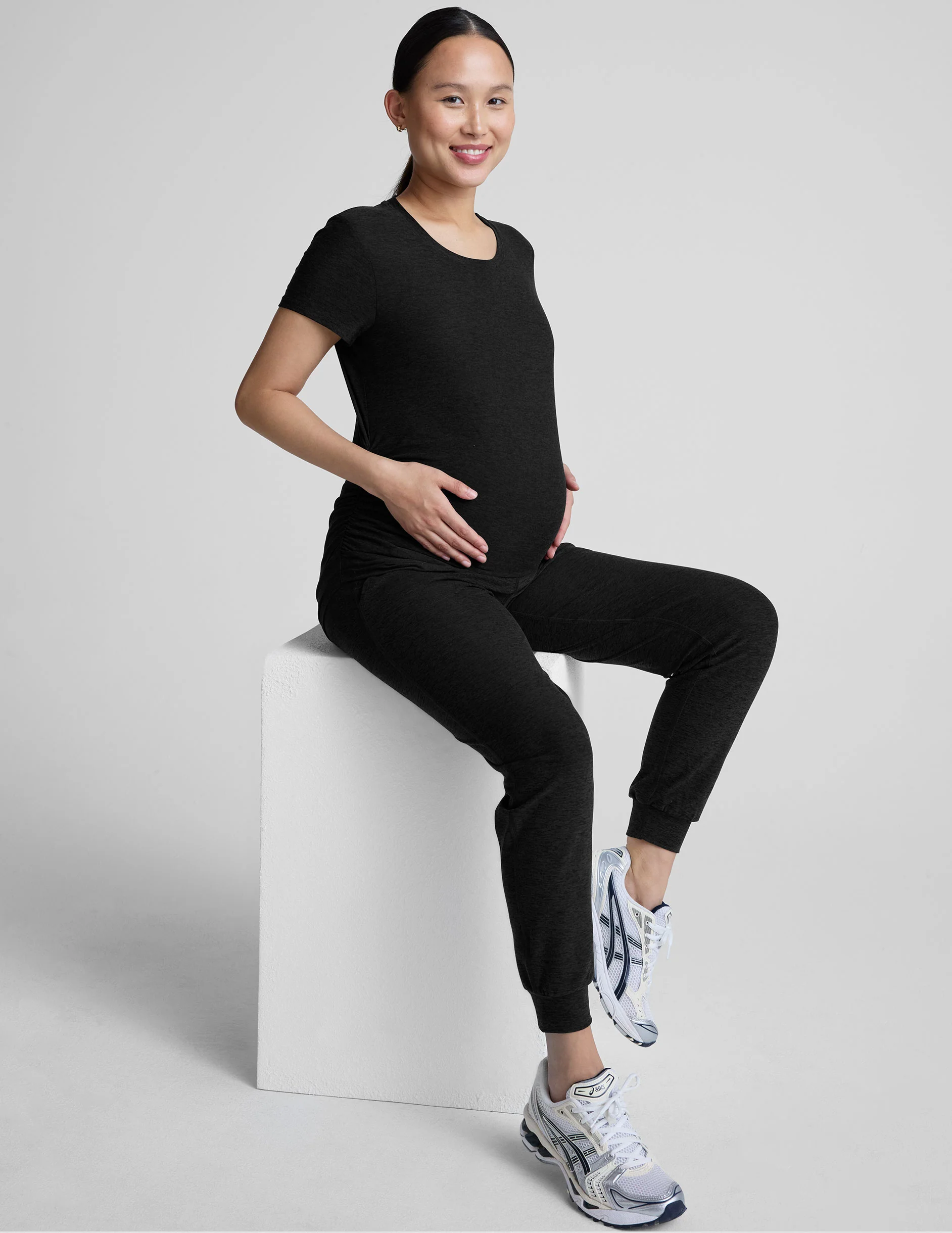 Spacedye™ Beyond the Bump Maternity Midi Jogger - Image 5