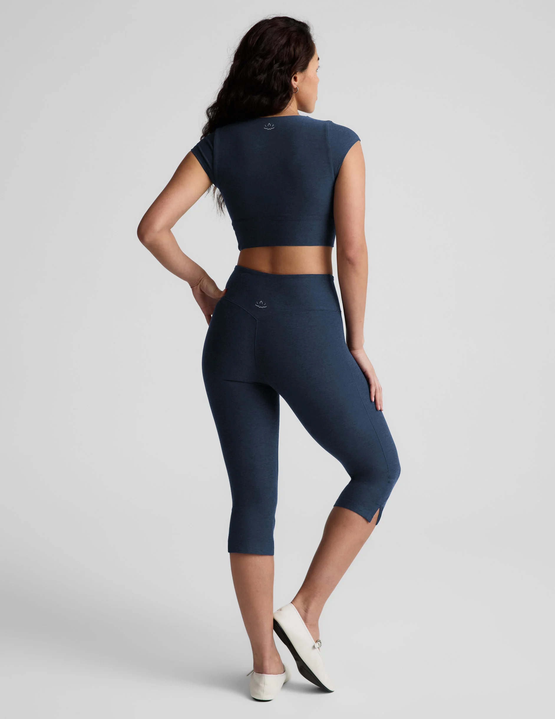 Spacedye™ Mid-Rise Slit Pedal Pusher Legging - Image 2