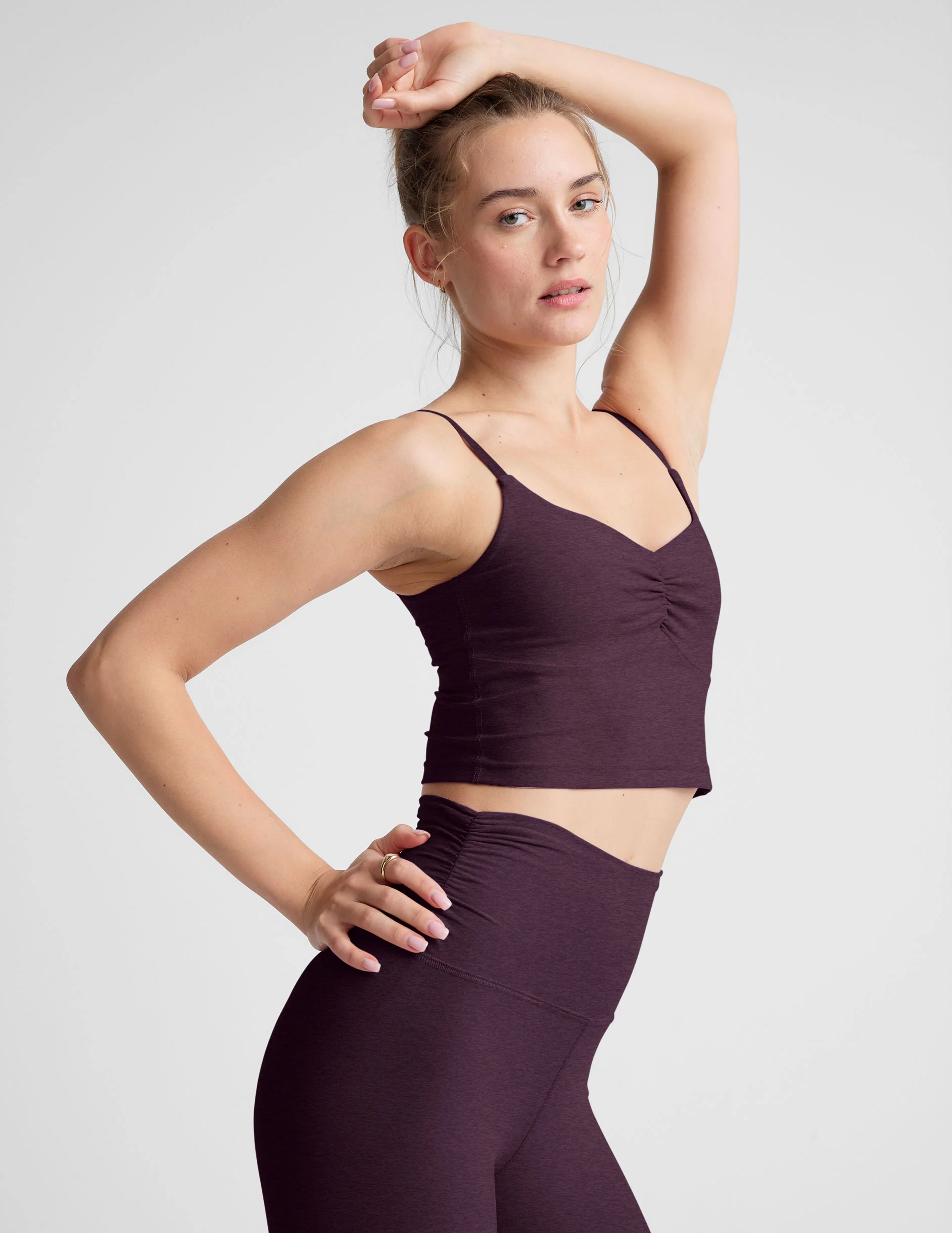 Spacedye™ Raise The Barre Shirred Cropped Tank - Image 3
