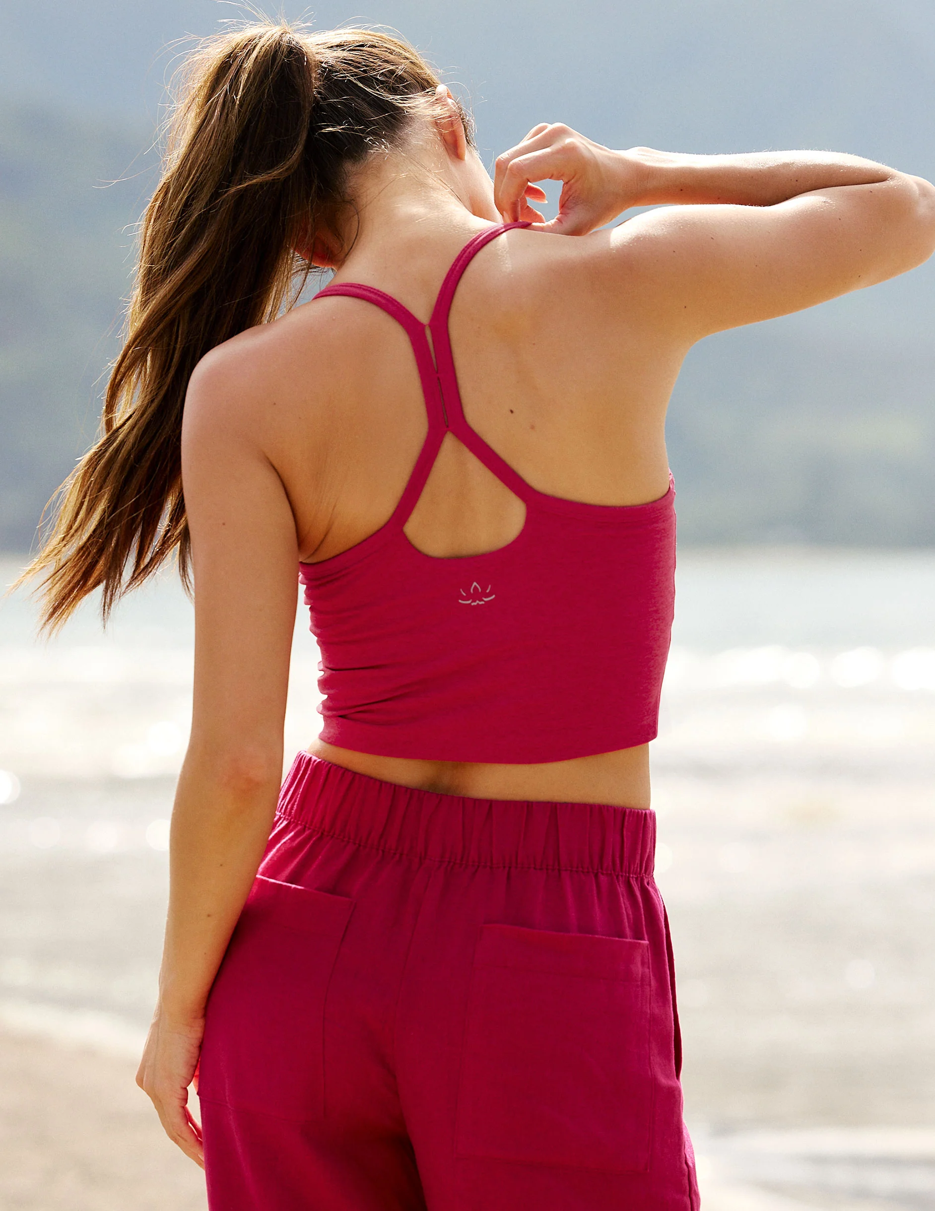Spacedye™ Slim Racerback Cropped Tank - Image 2