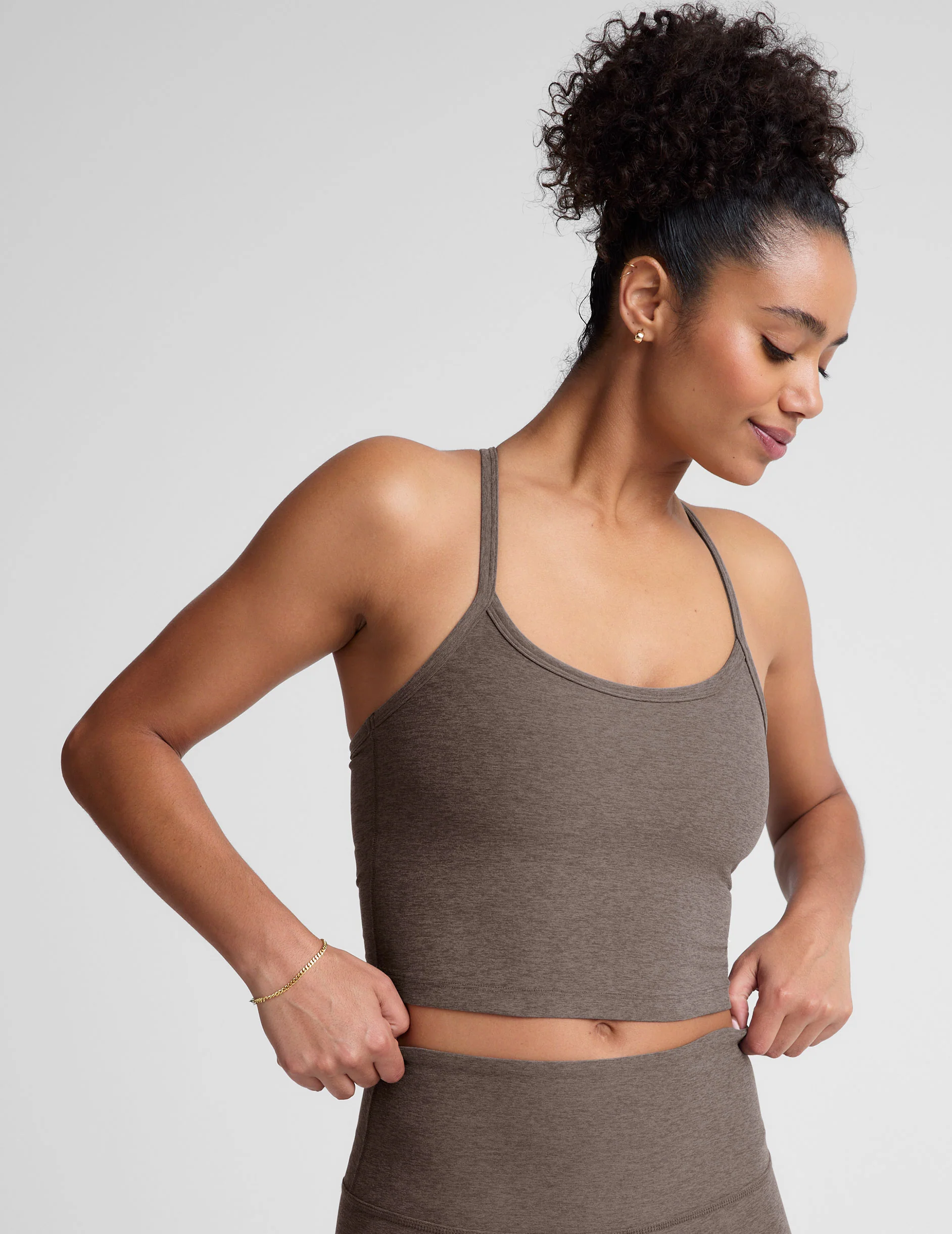 Spacedye™ Slim Racerback Cropped Tank