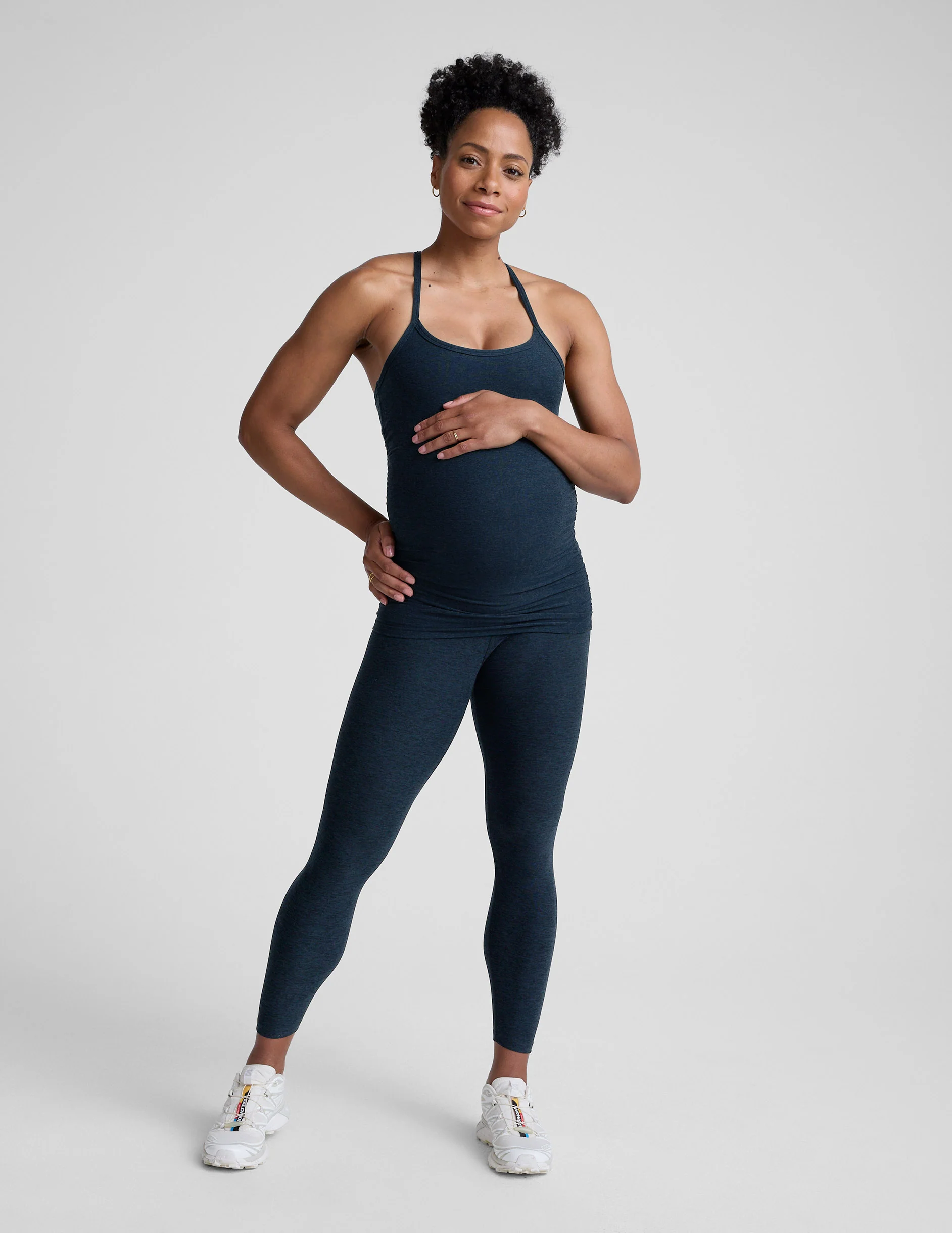 Spacedye™ Slim Racerback Maternity Tank - Image 3