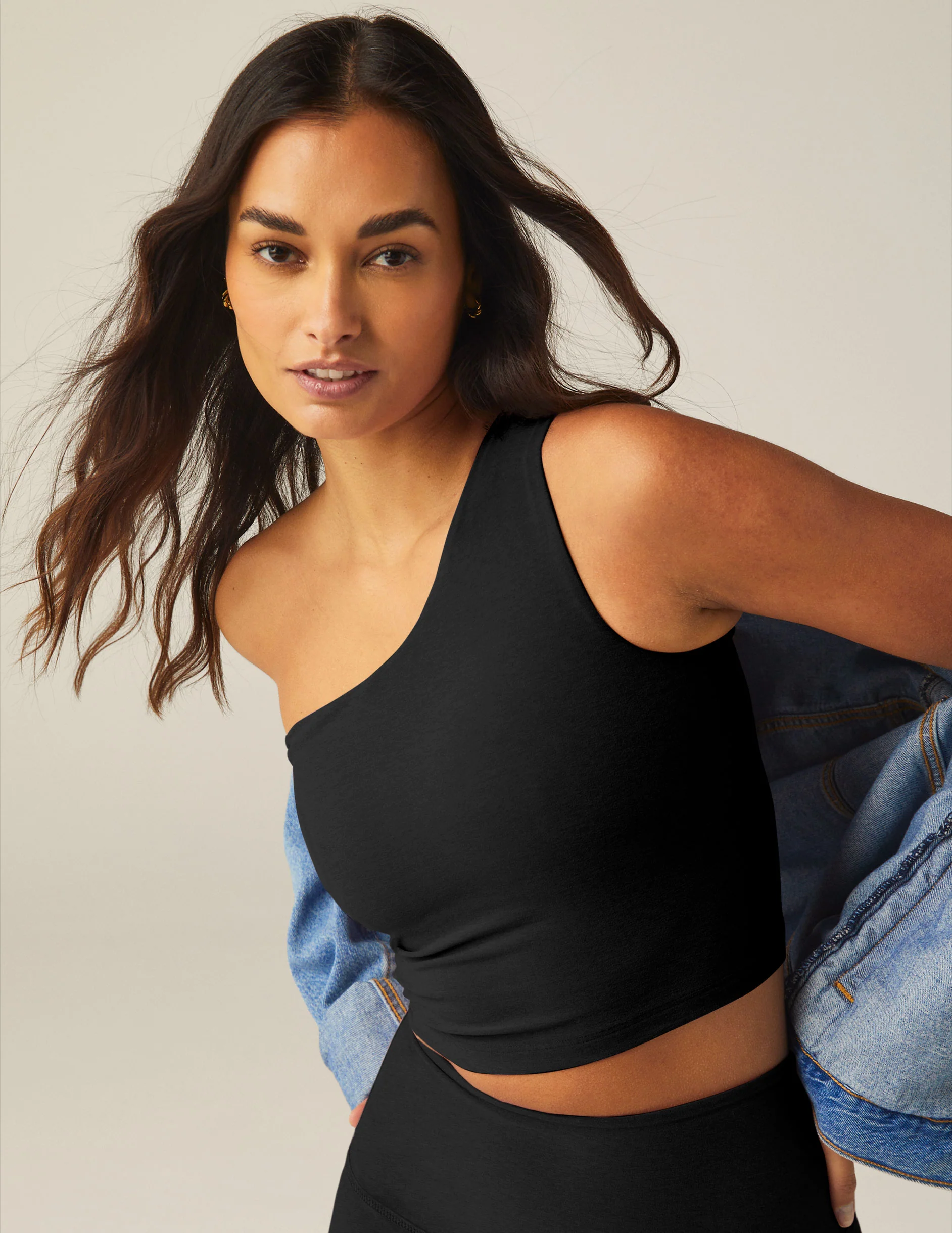 Spacedye™ The Bold Shoulder Cropped Tank - Image 2