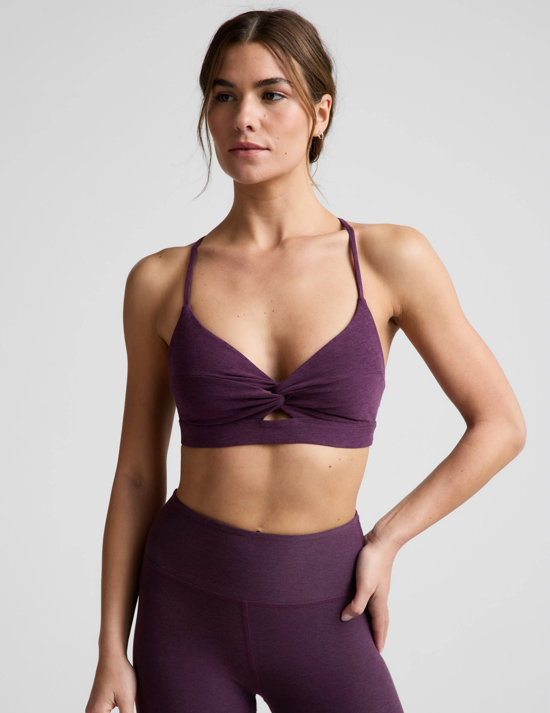 Spacedye™ Twist Front Strappy Bra
