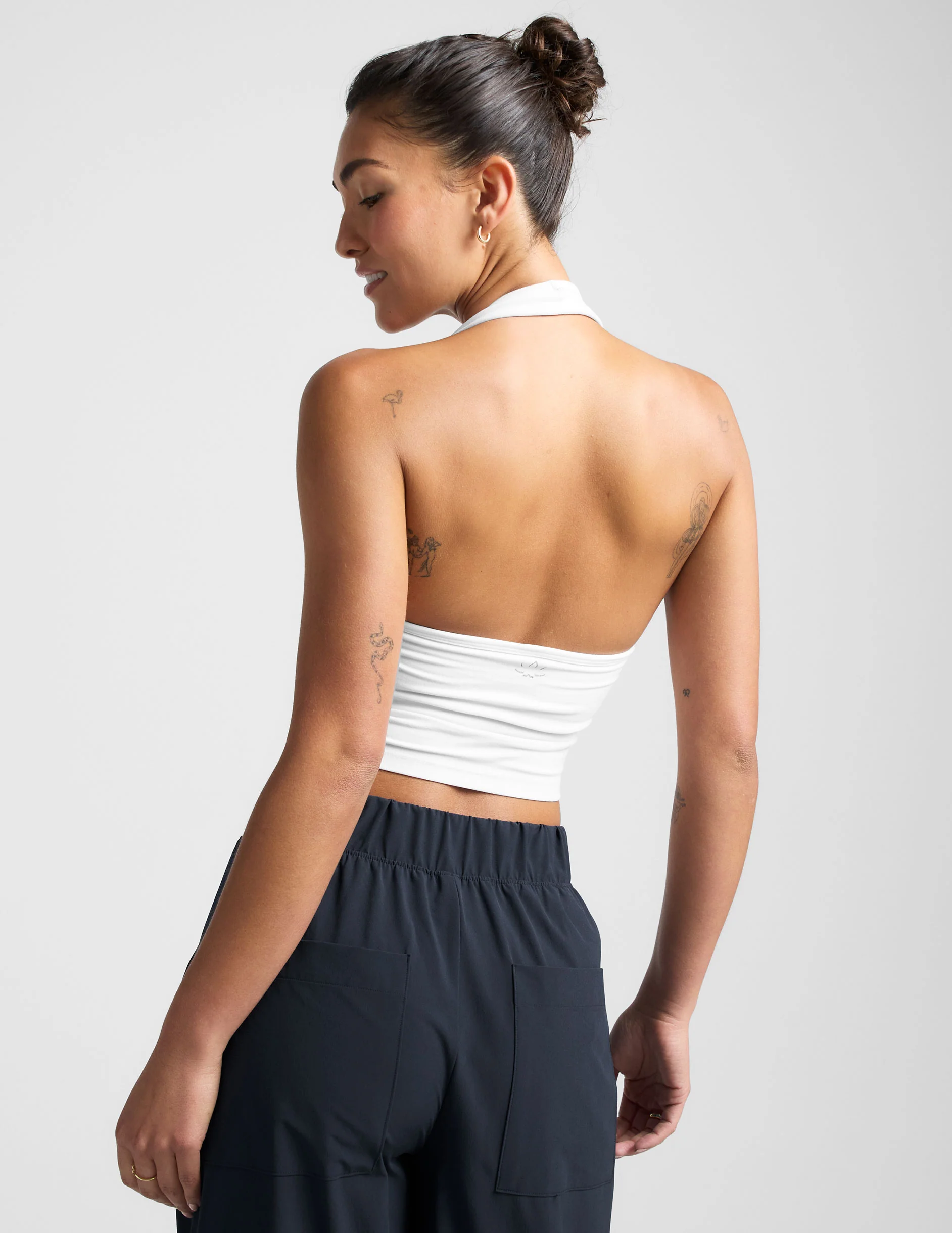 Spacedye™ Well Rounded Cropped Halter Tank - Image 3