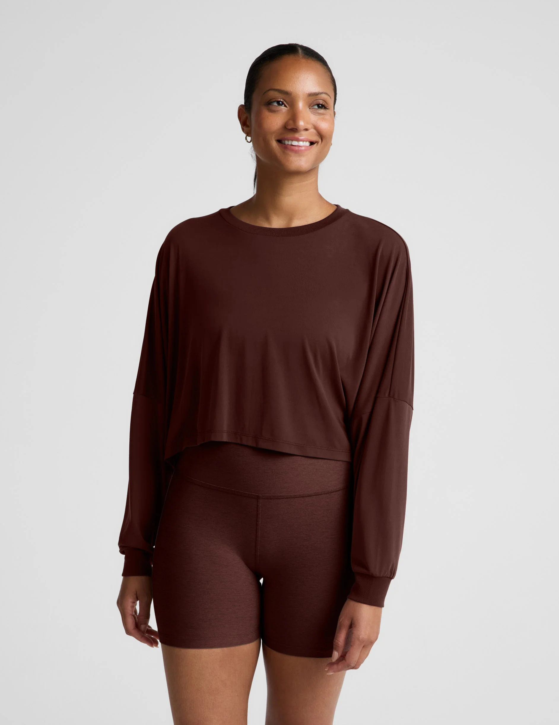 Studio Luxe Cropped Long Sleeve Tee - Image 2