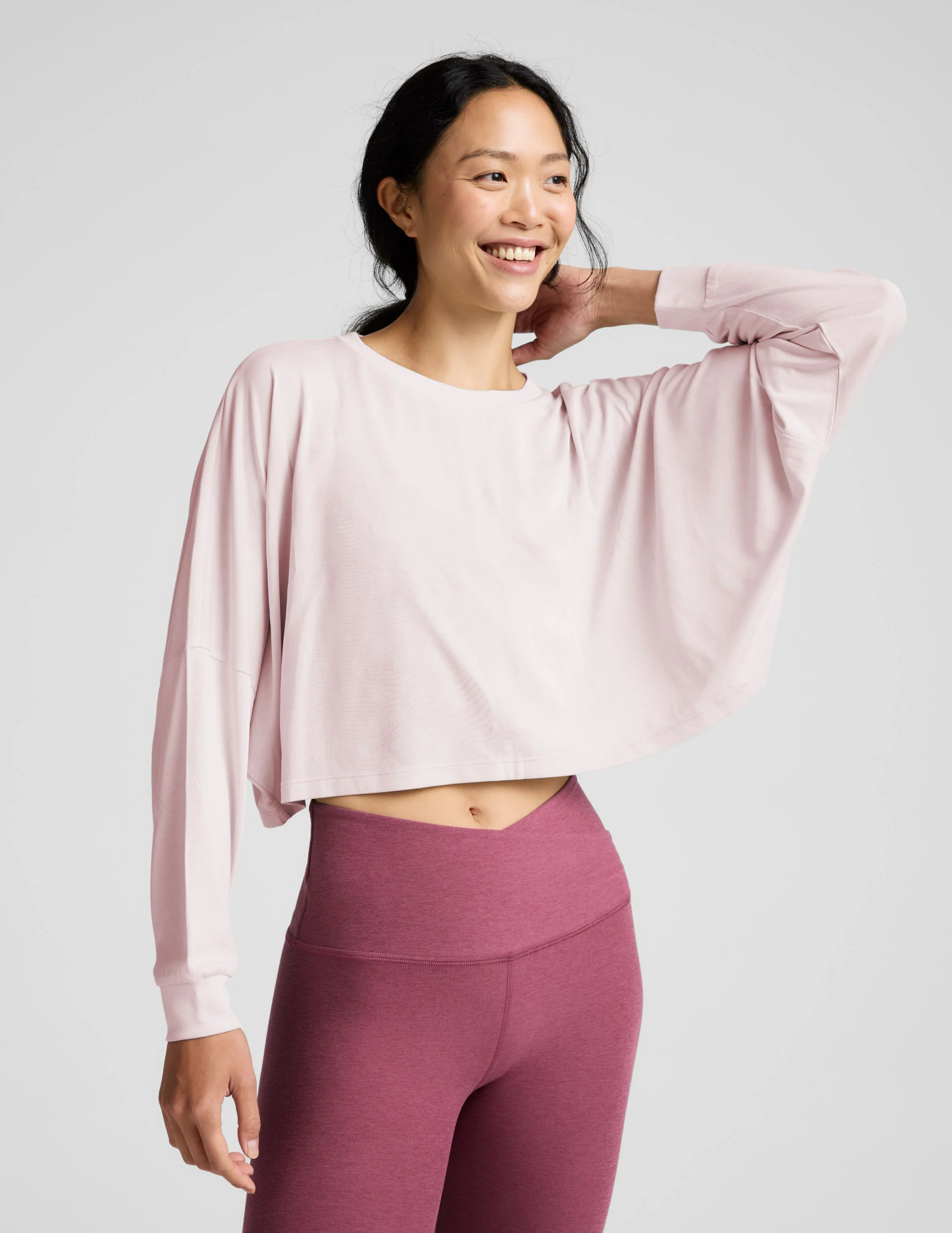 Studio Luxe Cropped Long Sleeve Tee - Image 3